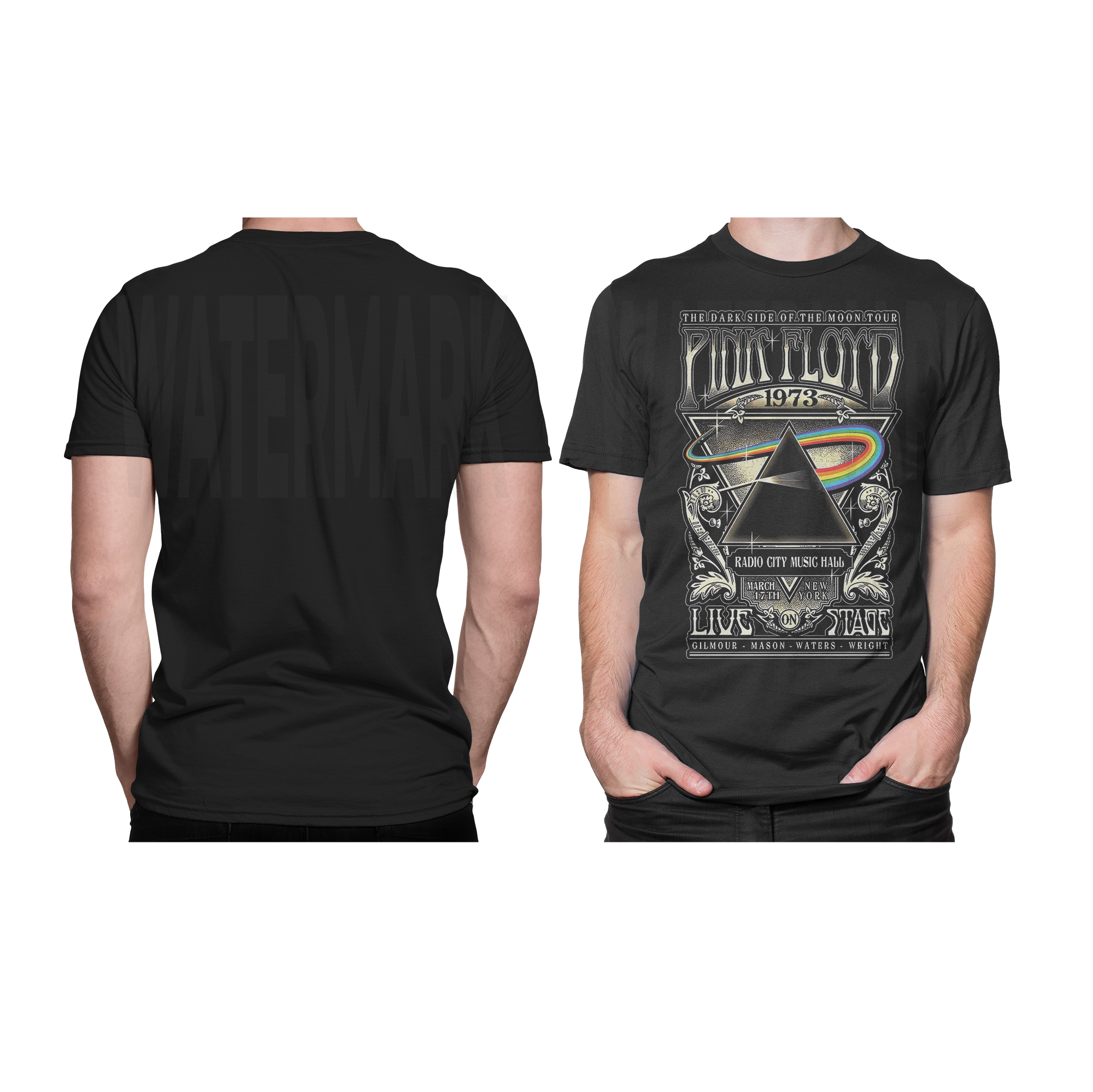 Pink Floyd Pyramid HALFTONE (Ready-to-Print Design)