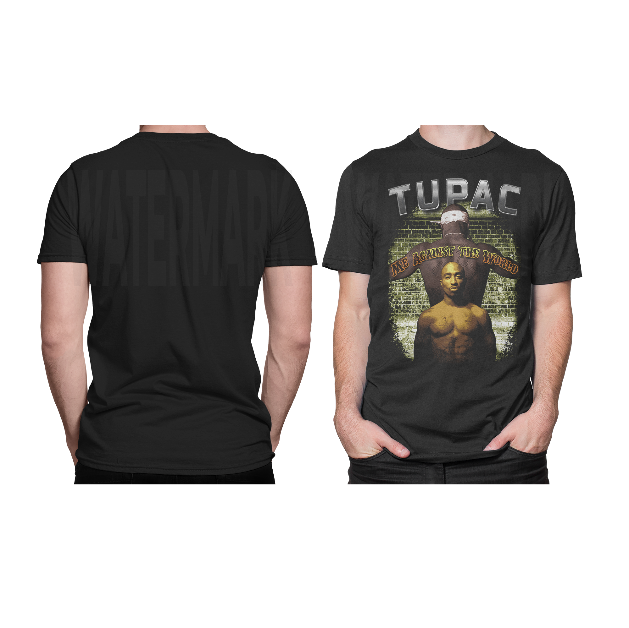Tupac Portrait HALFTONE (Ready-to-Print Design)