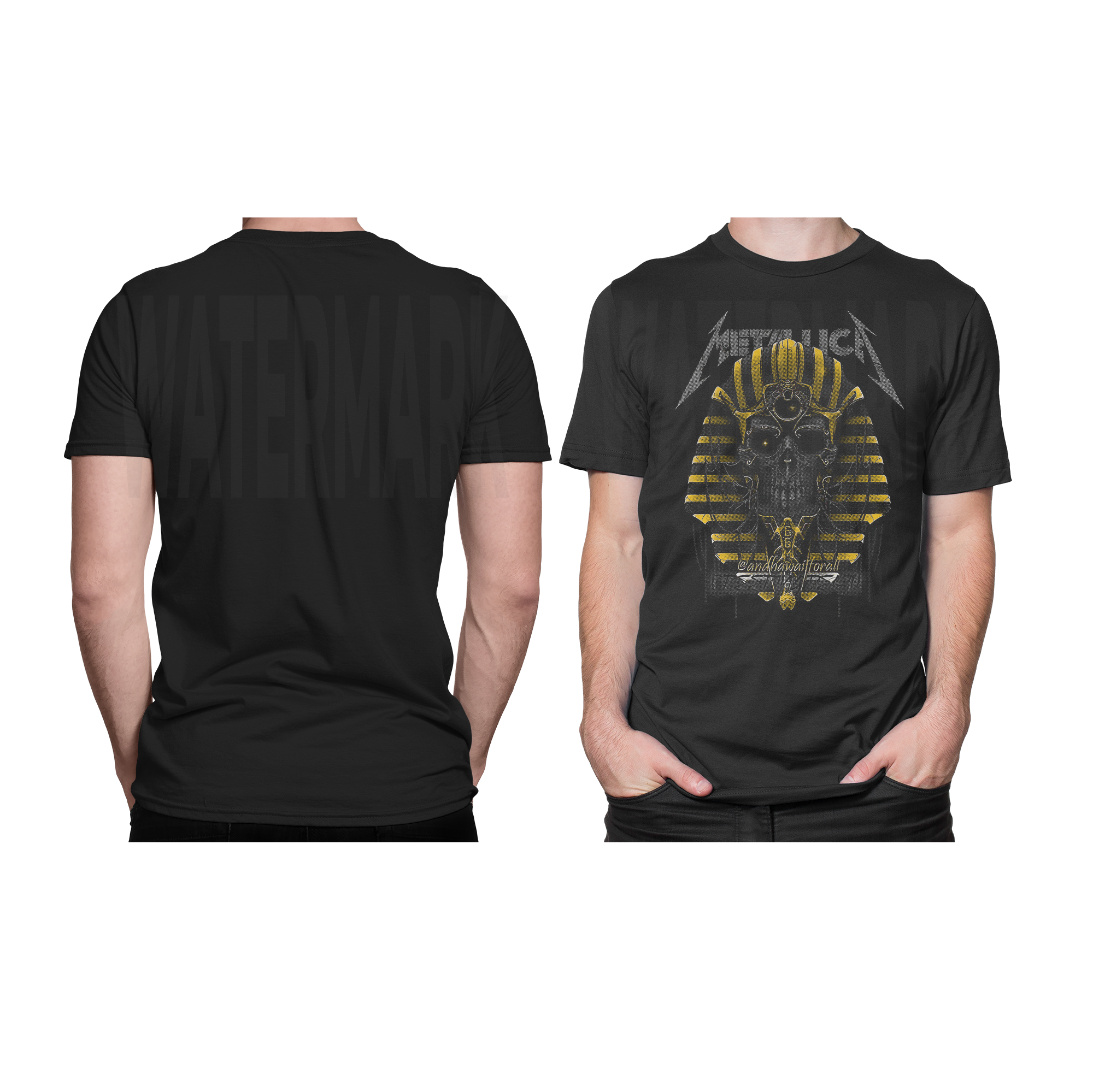 Metallica Mummy HALFTONE (Ready-to-Print Design)