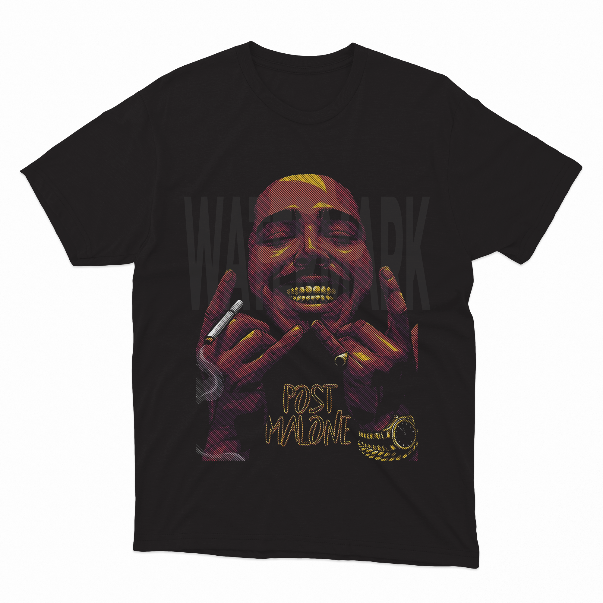 Post Malone Rock Halftone (Ready-to-Print Design)