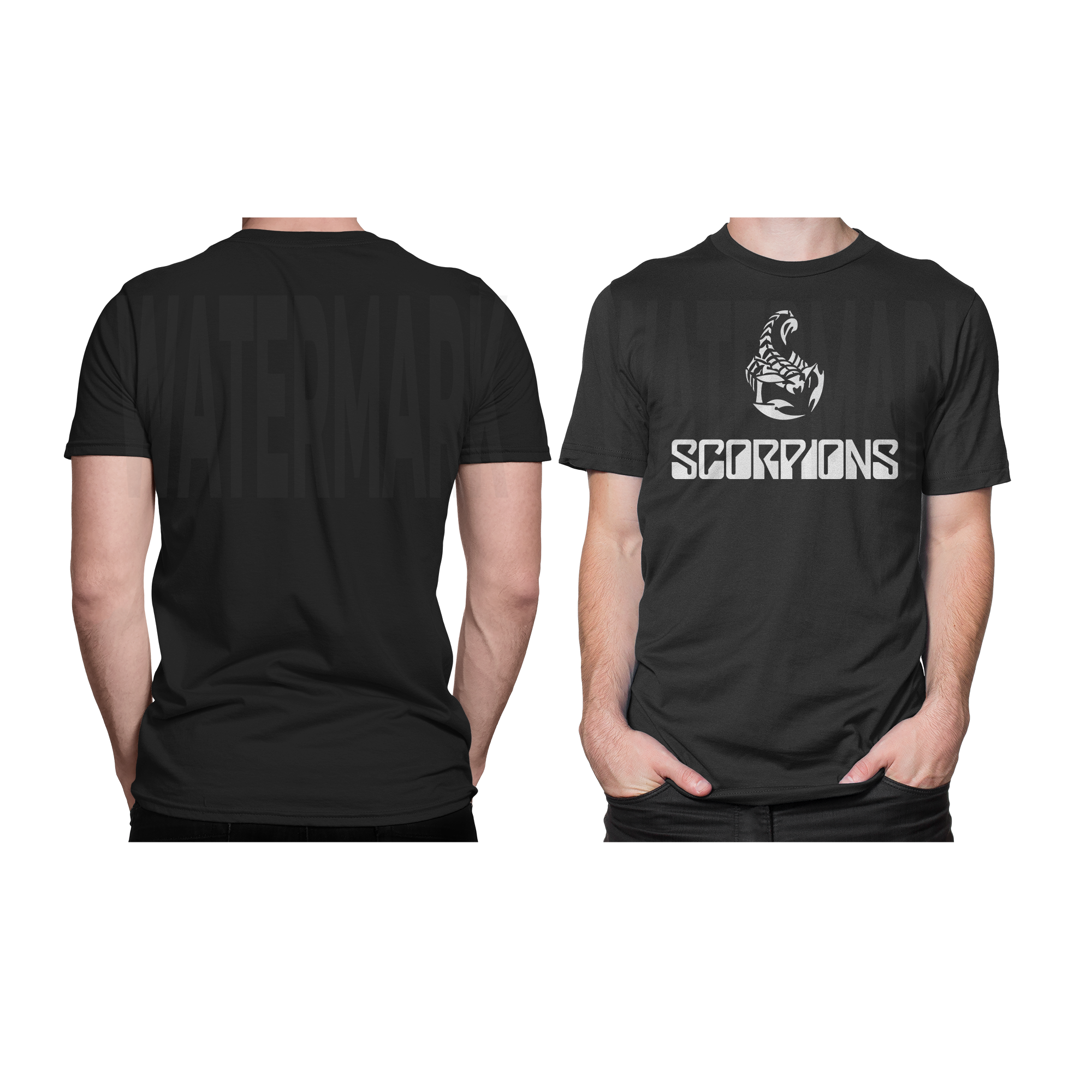 Scorpions Logo White (Ready-to-Print Design)