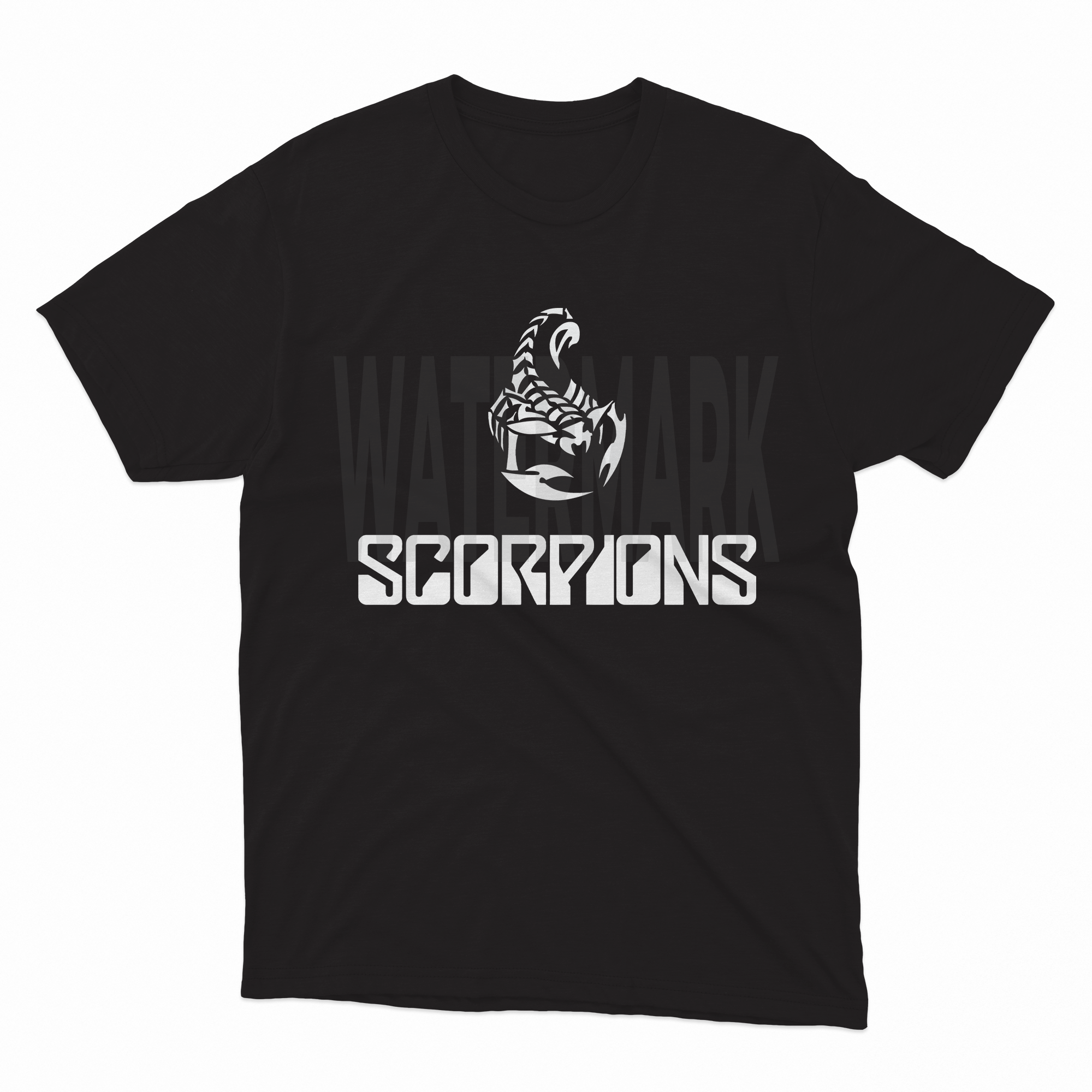 Scorpions Logo White (Ready-to-Print Design)