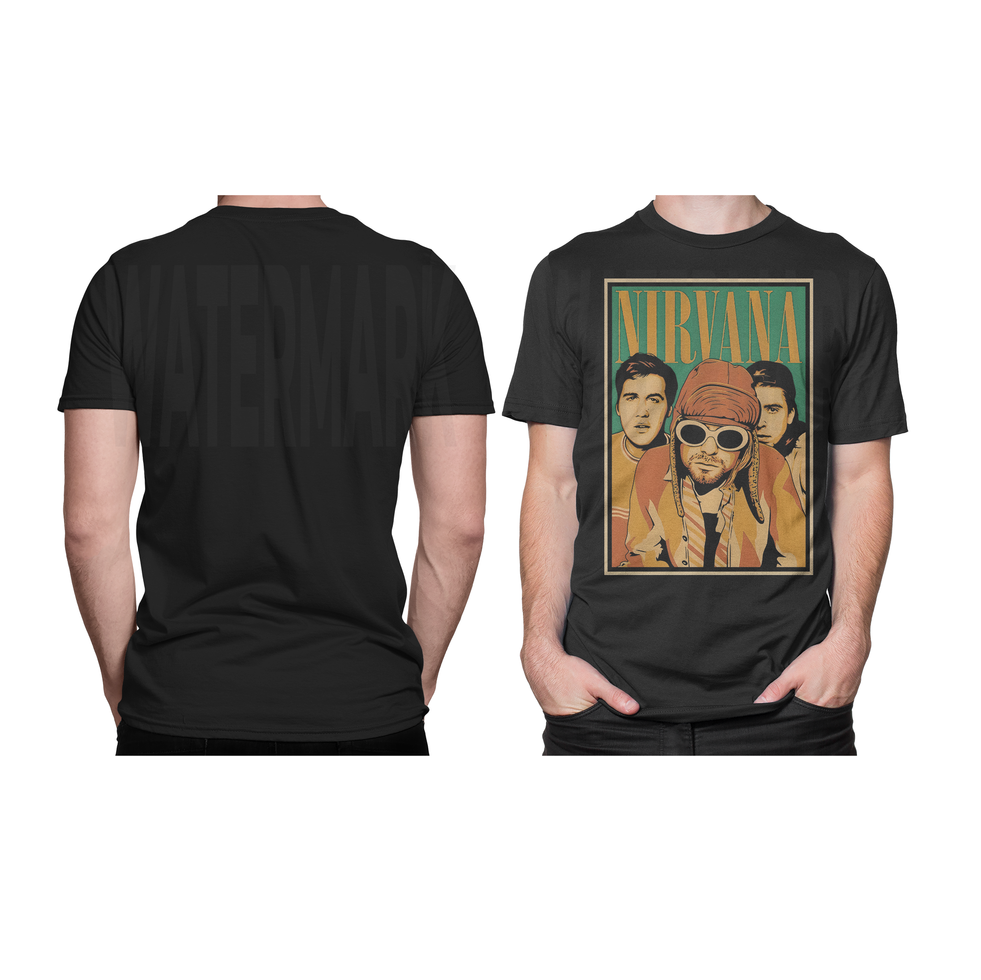 Nirvana Halftone (Ready-to-Print Design)