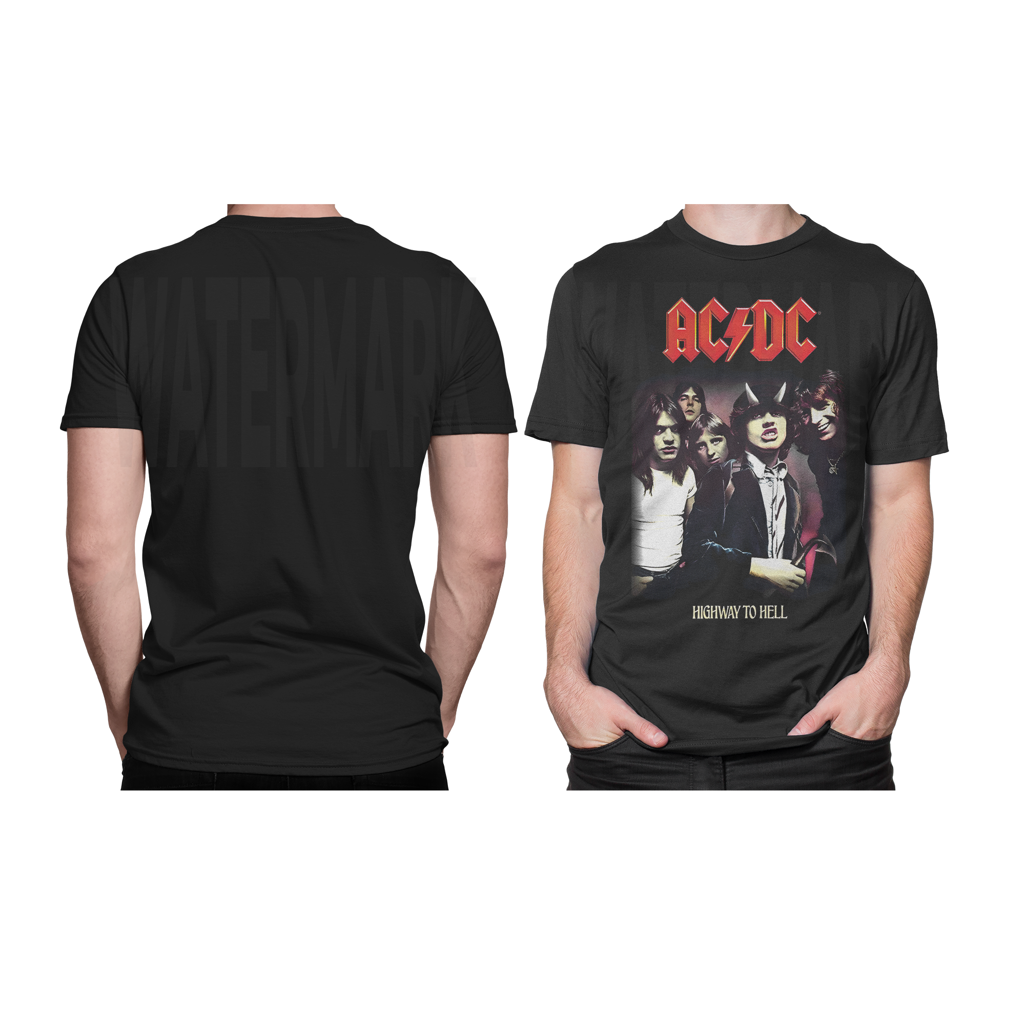 ACDC HALFTONE (Ready-to-Print Design)