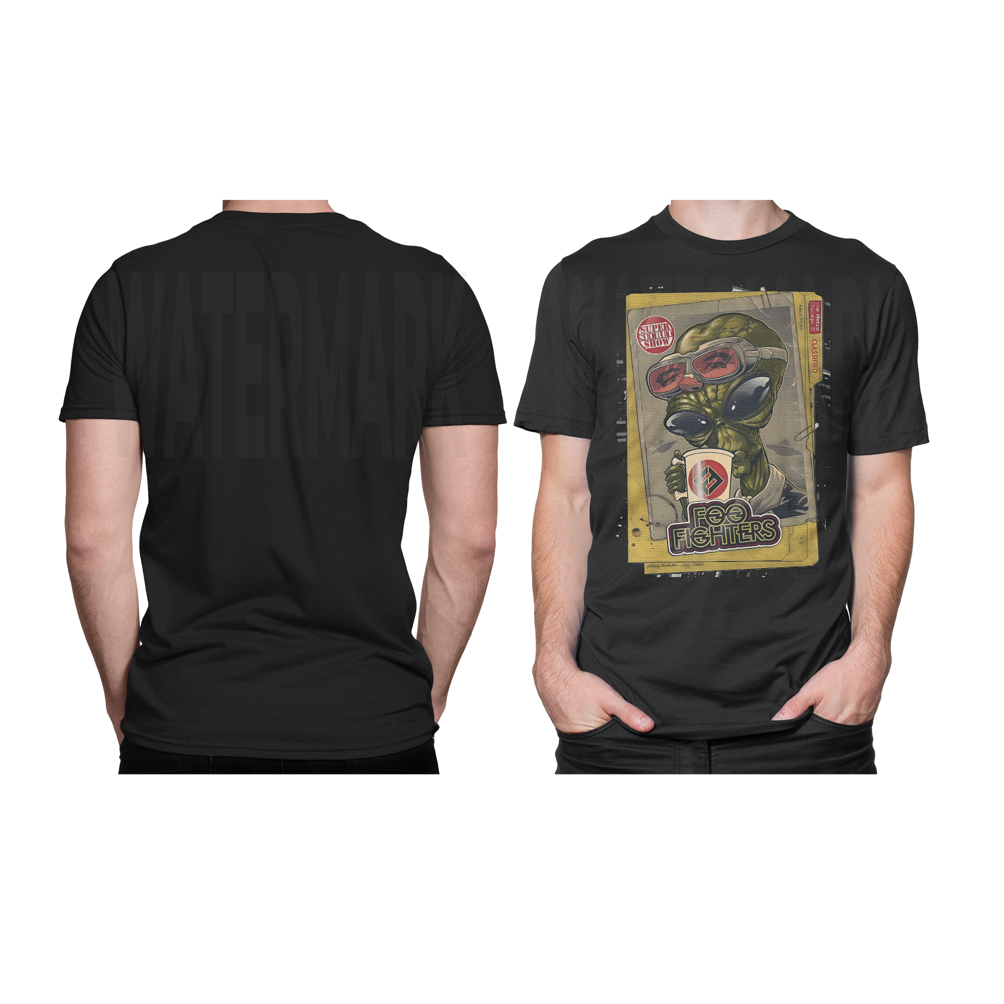 FOO Fighter Halftone (Ready-to-Print Design)