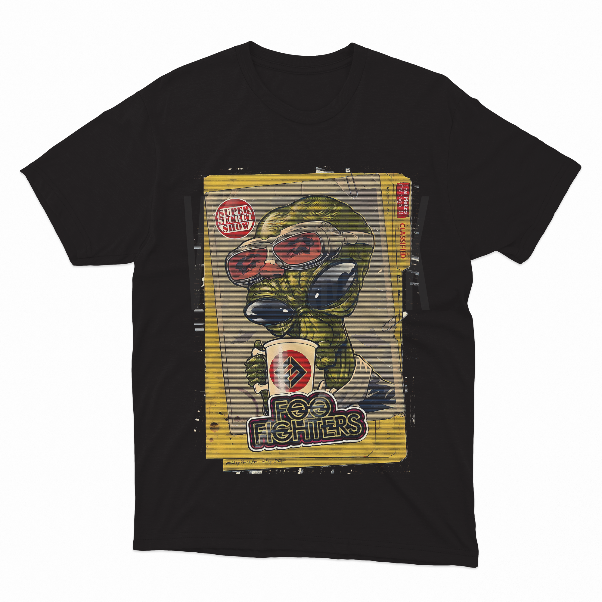 FOO Fighter Halftone (Ready-to-Print Design)