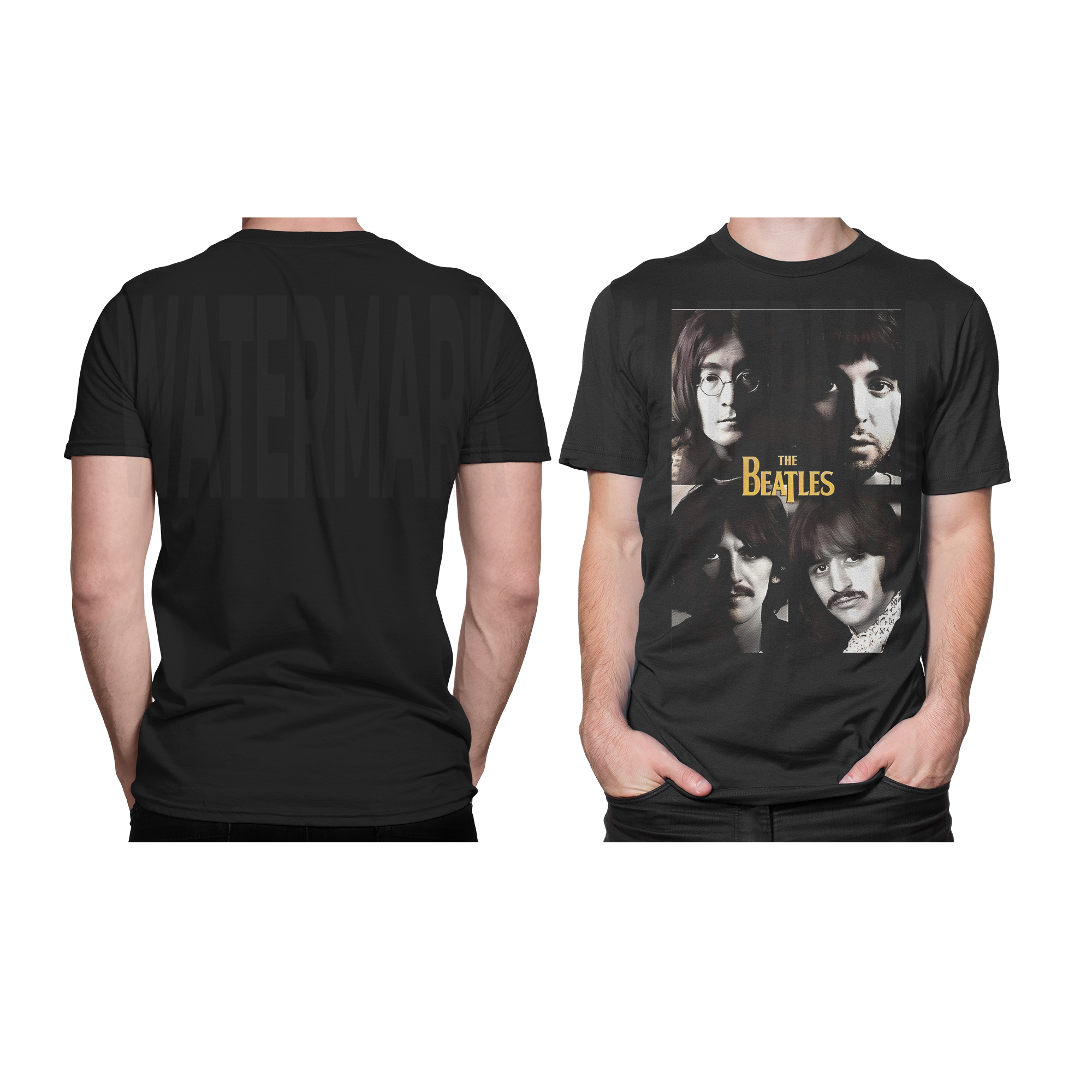 The Beatles HALFTONE (Ready-to-Print Design)