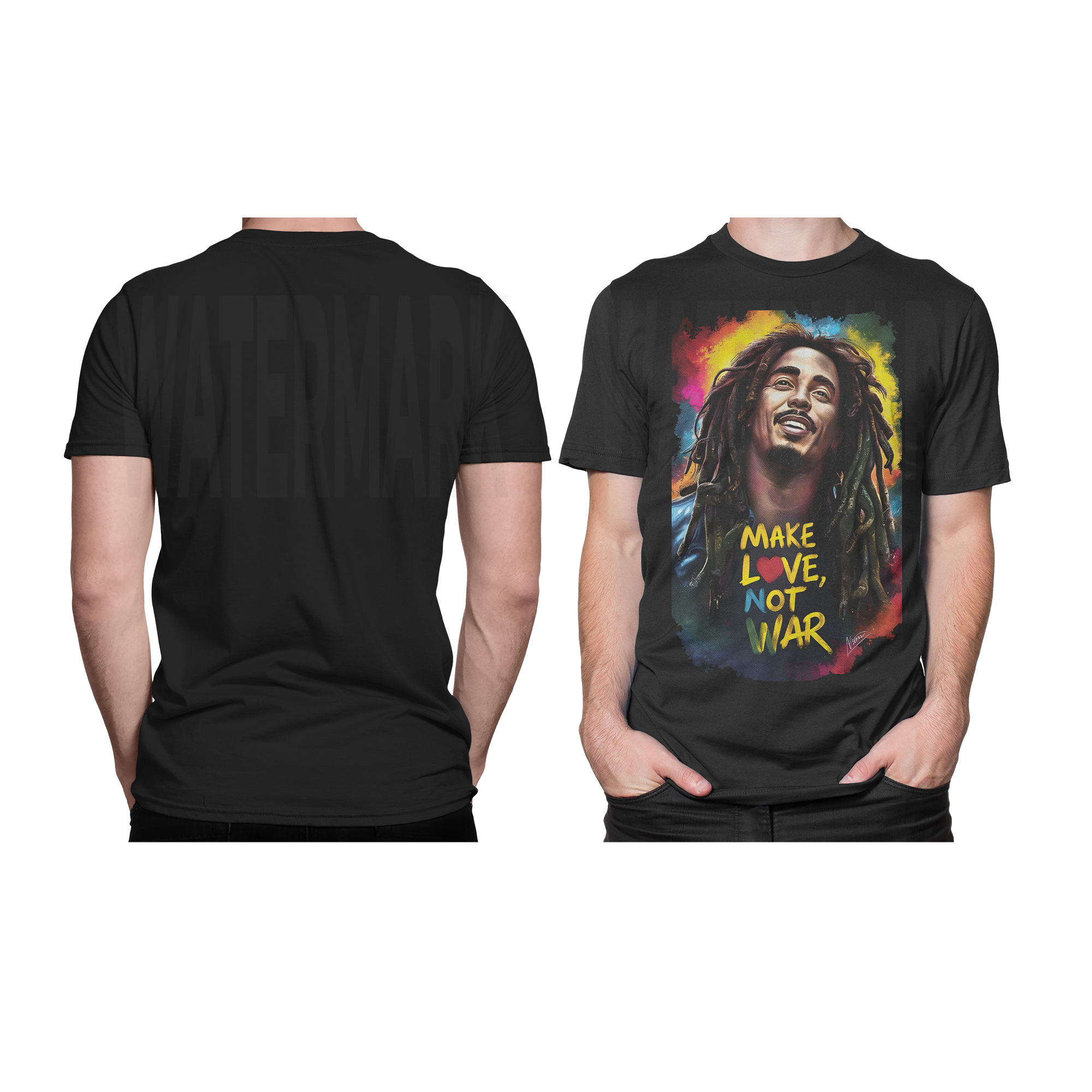 Bob Marley Make Love (Ready-to-Print Design)