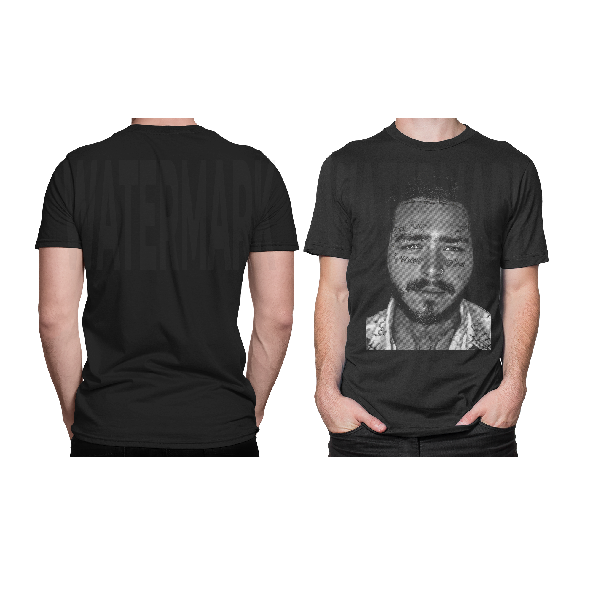 Post Malone Tired HALFTONE (Ready-to-Print Design)
