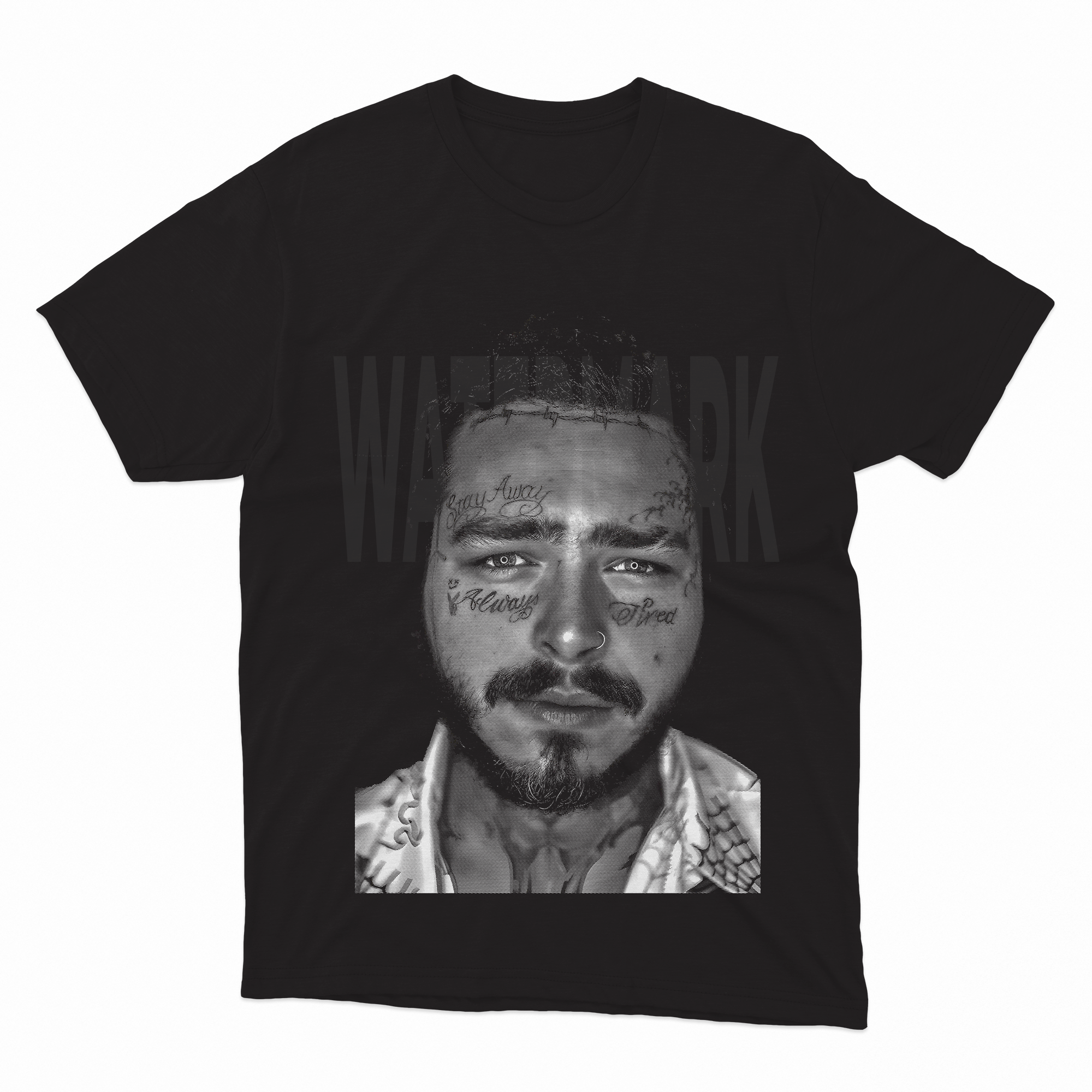 Post Malone Tired HALFTONE (Ready-to-Print Design)
