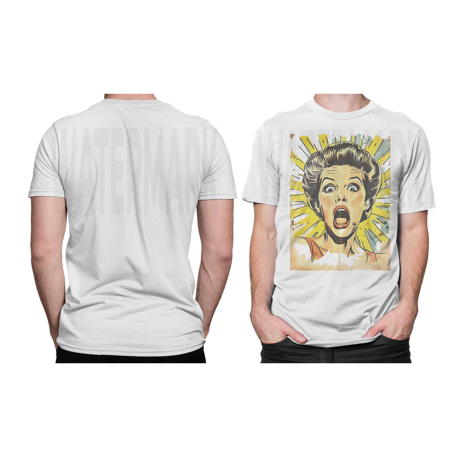 Shocked Girl (Ready-to-Print Design)