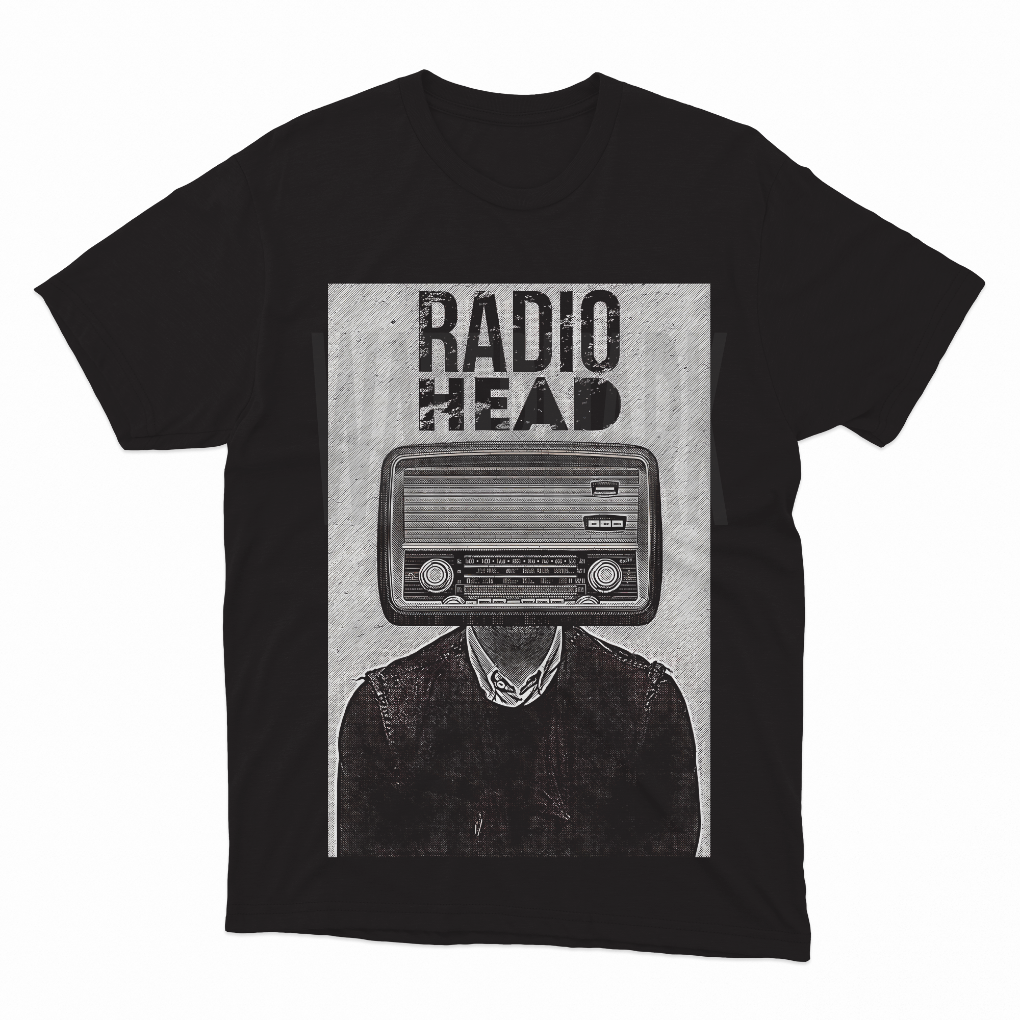 Radio Head _HALFTONE (Ready-to-Print Design)