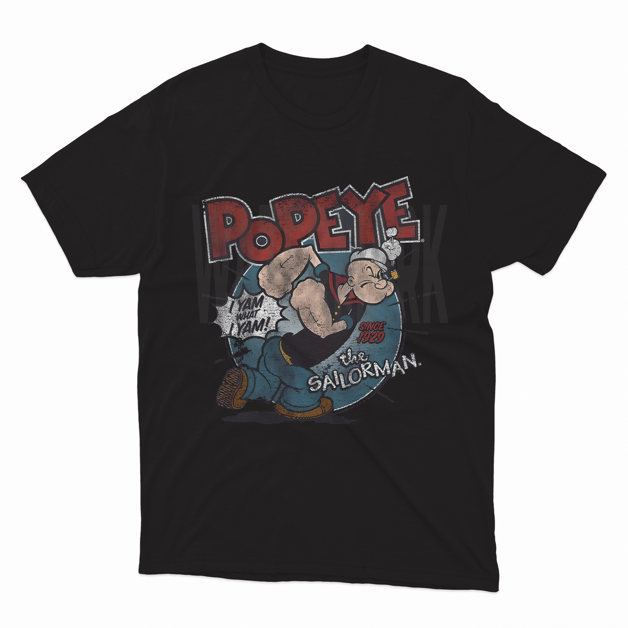 Popeye Black _HALFTONE (Ready-to-Print Design)