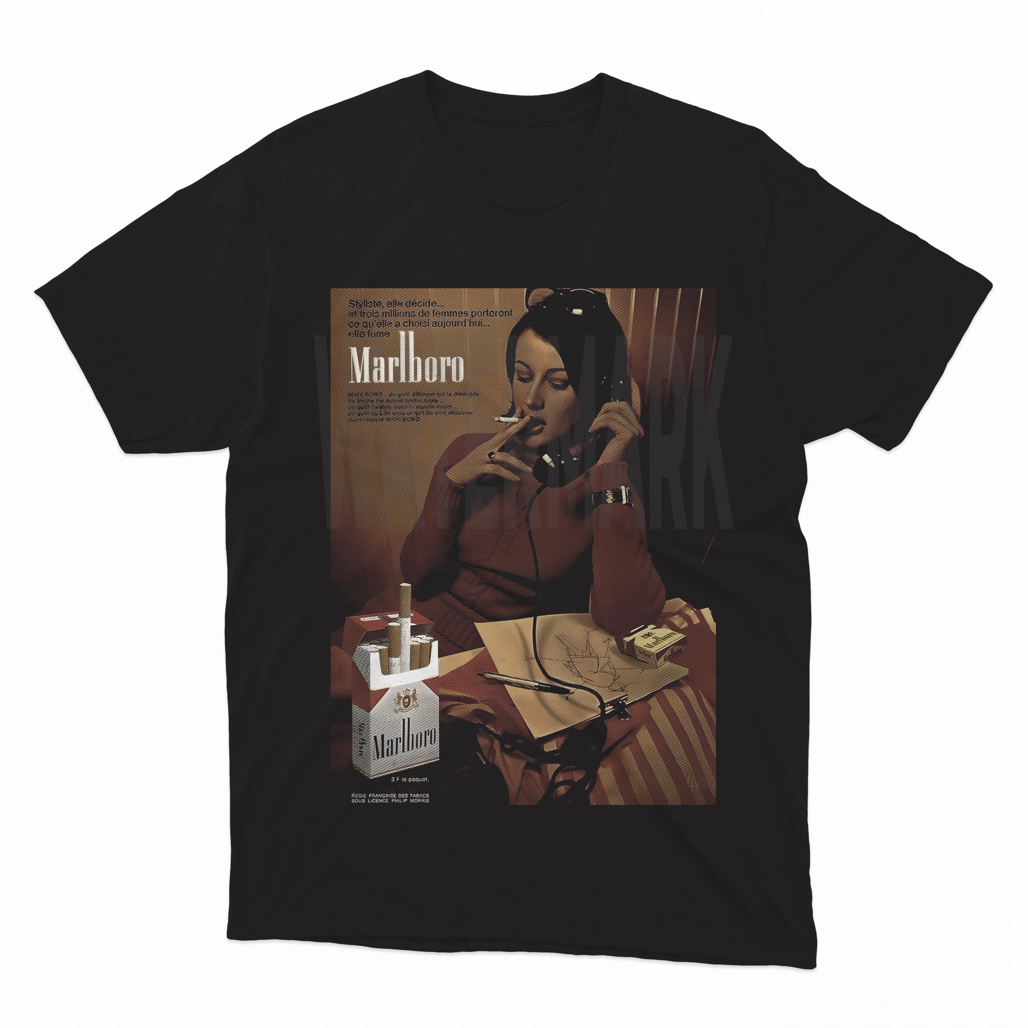 Marlboro Girl Colored_HALFTONE (Ready-to-Print Design)