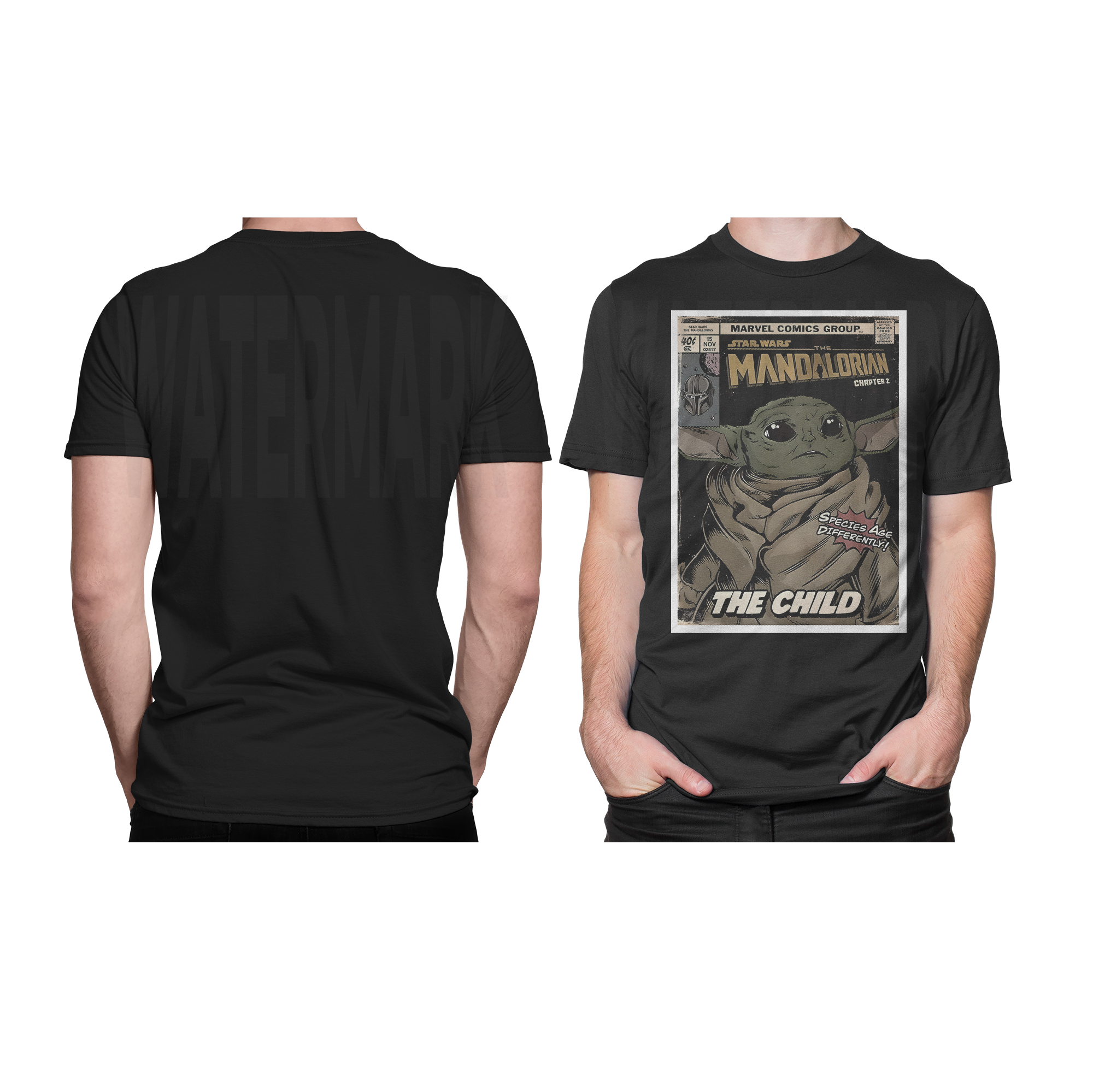 Mandalorian _HALFTONE (Ready-to-Print Design)