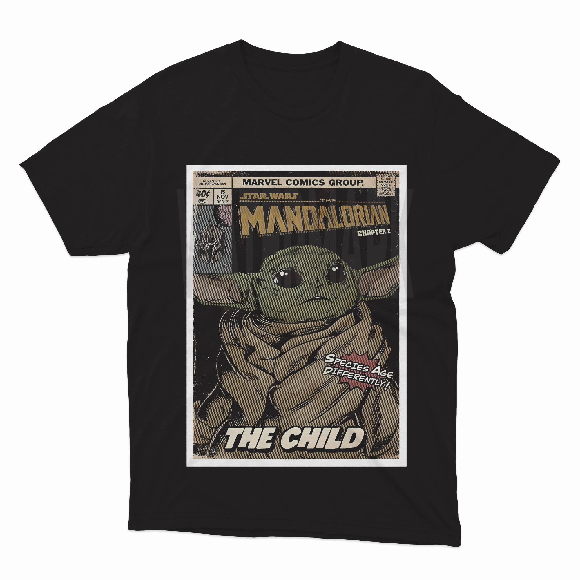 Mandalorian _HALFTONE (Ready-to-Print Design)
