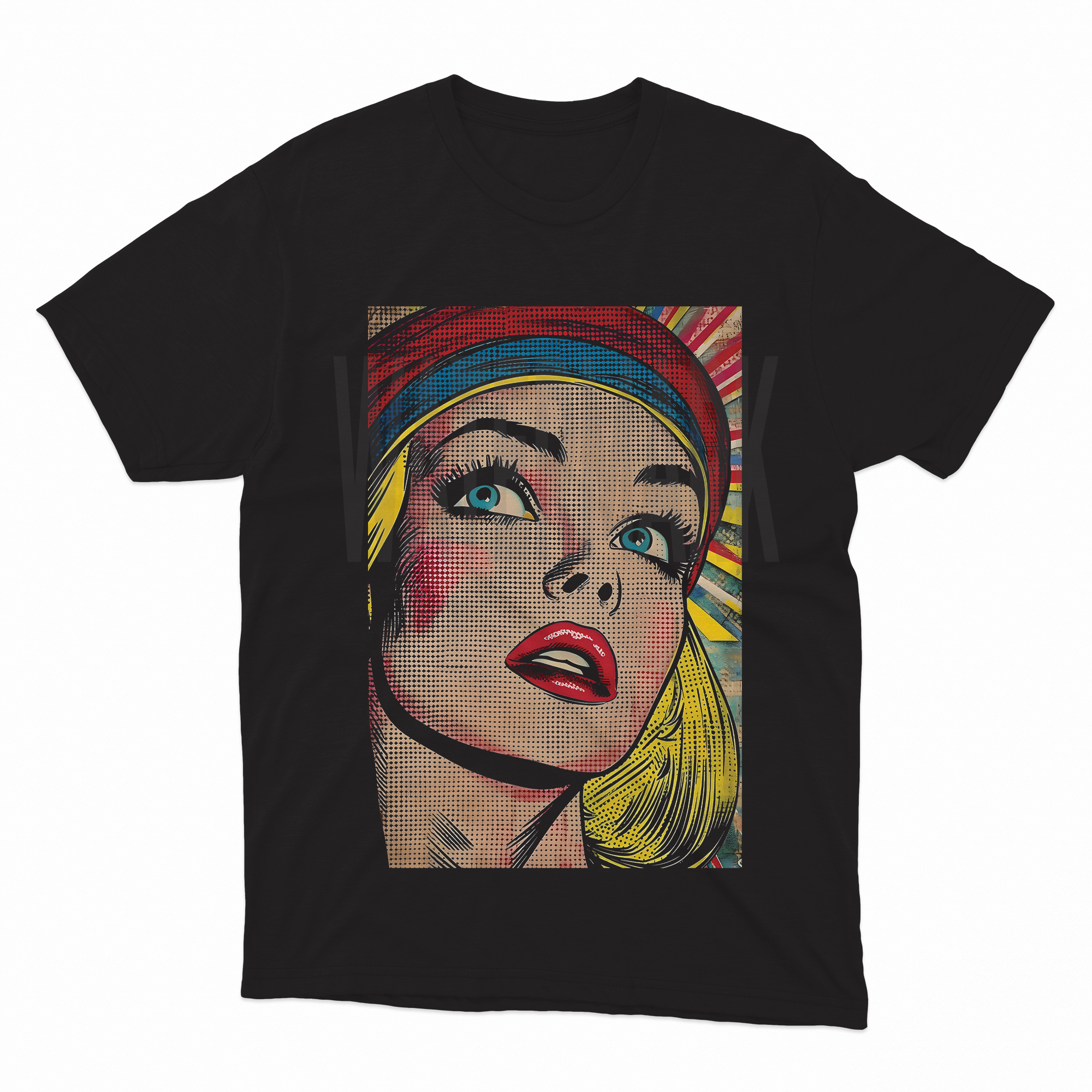 Lady Pop Art _HALFTONE (Ready-to-Print Design)