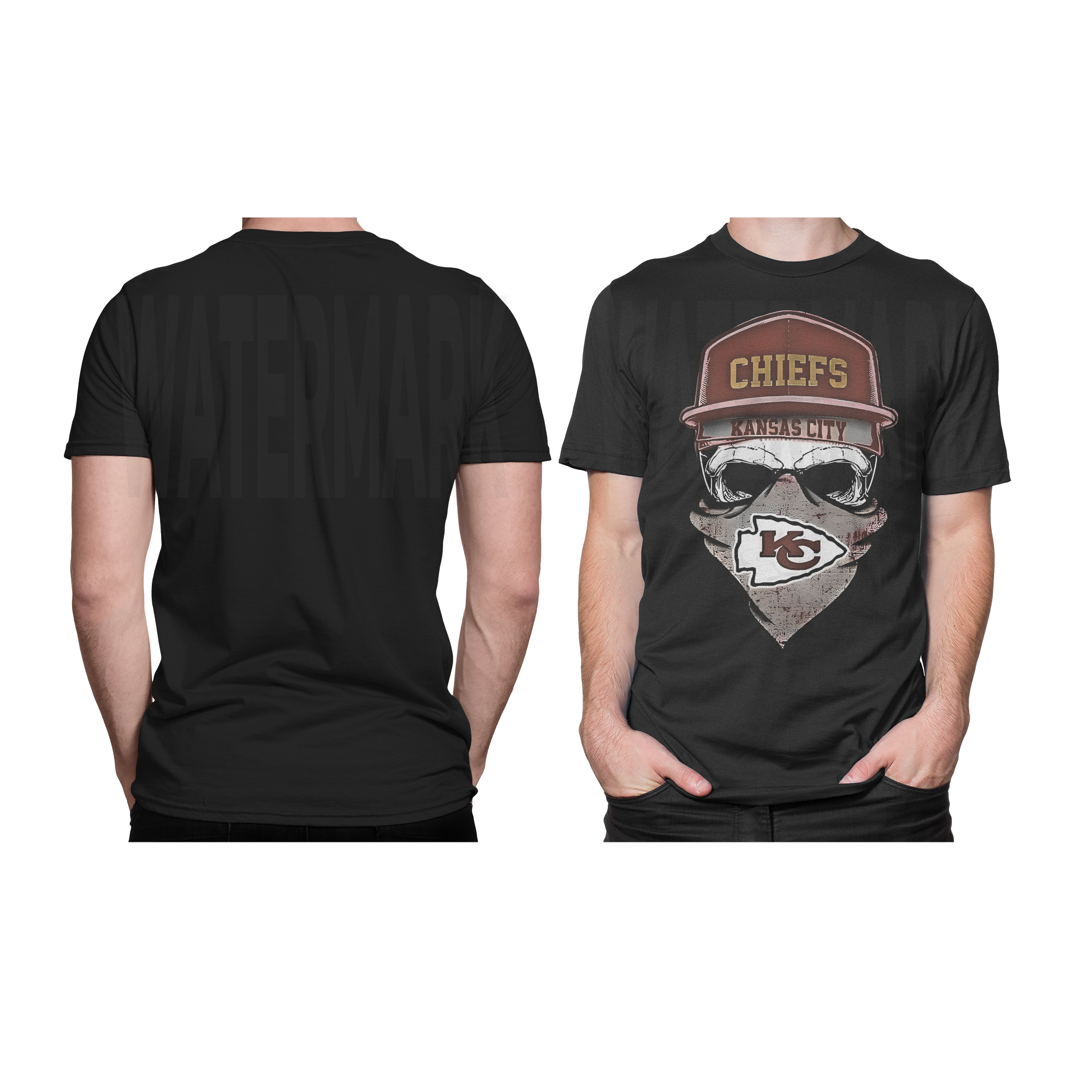 Kansas Chief Black _HALFTONE (Ready-to-Print Design)