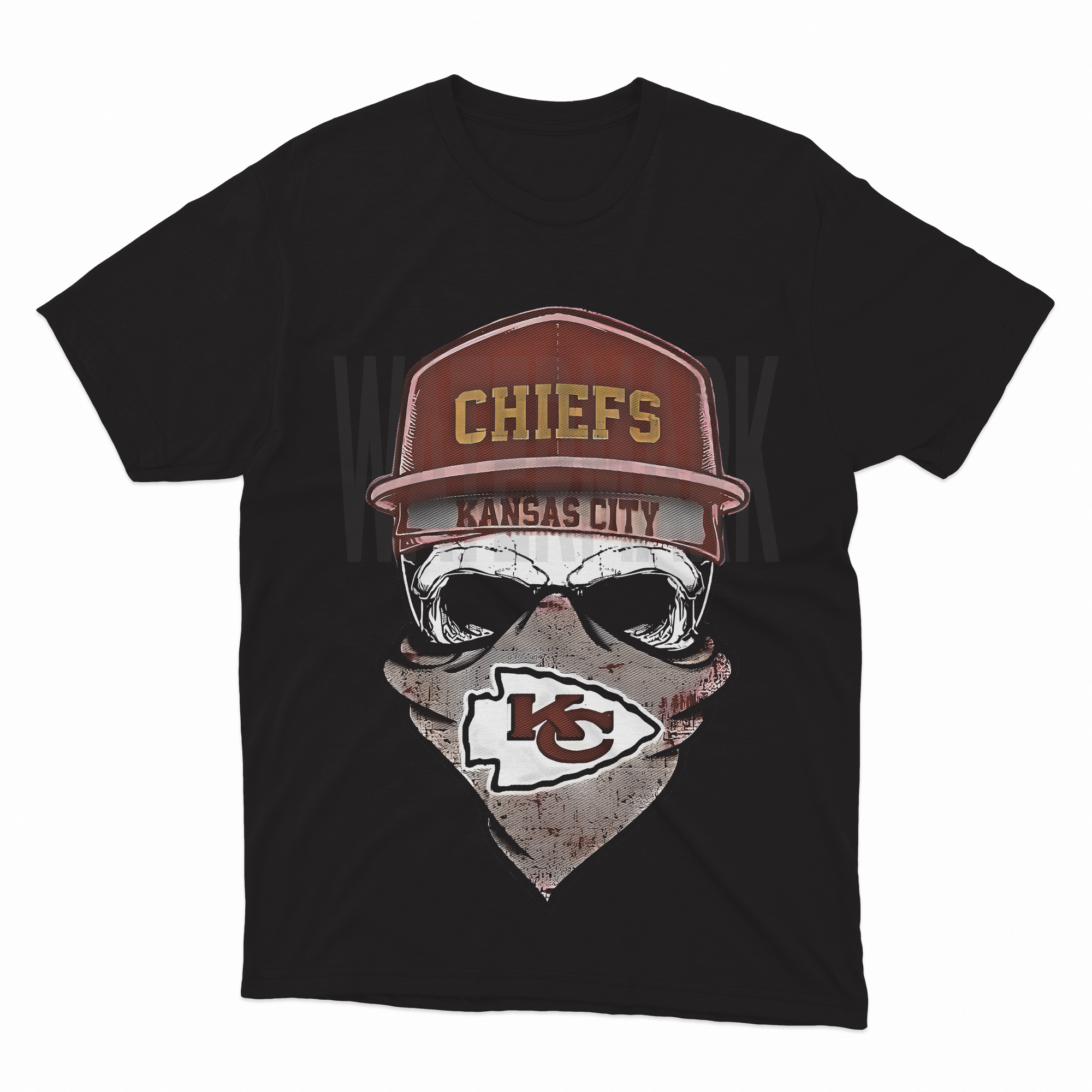 Kansas Chief Black _HALFTONE (Ready-to-Print Design)