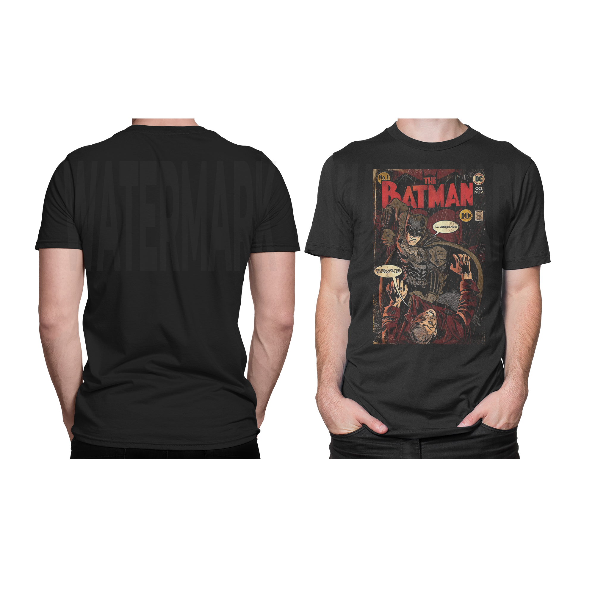 Batman _HALFTONE (Ready-to-Print Design)