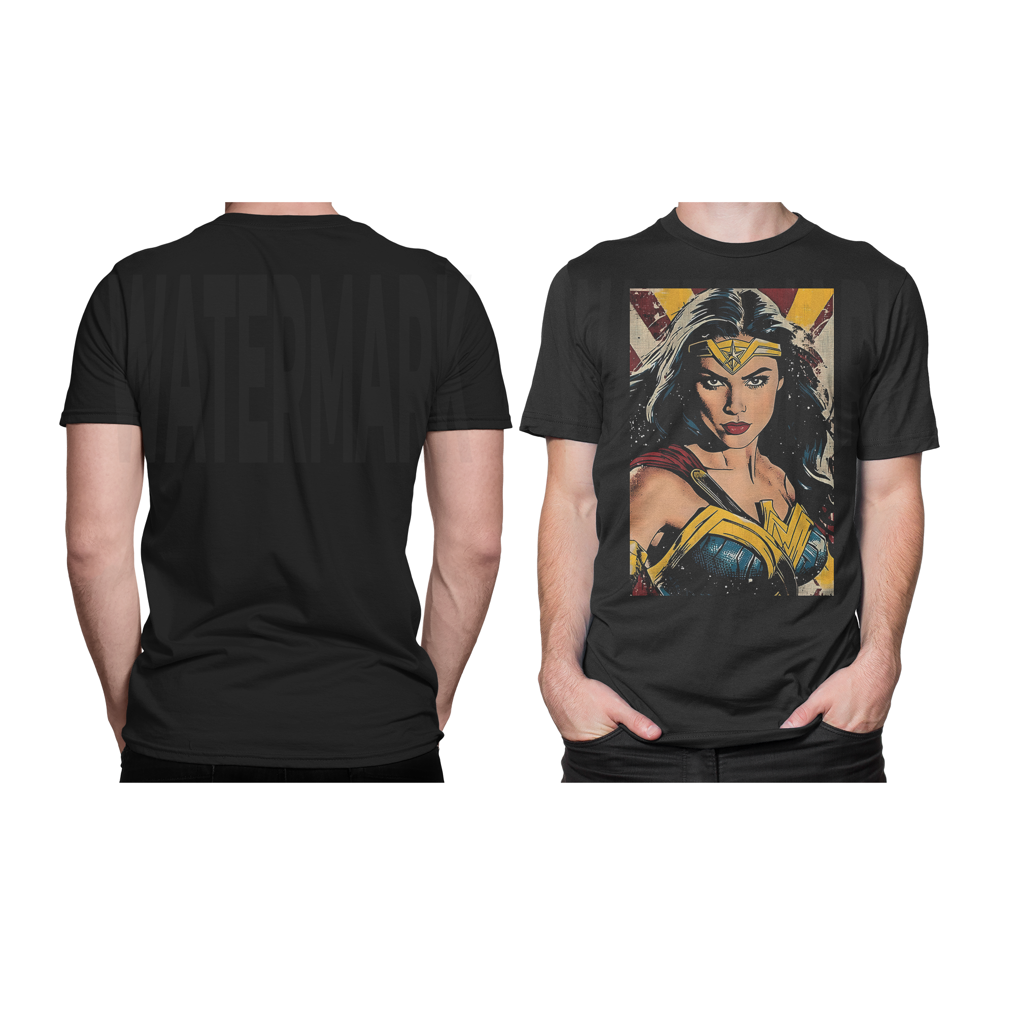 Wonderwoman _HALFTONE (Ready-to-Print Design)