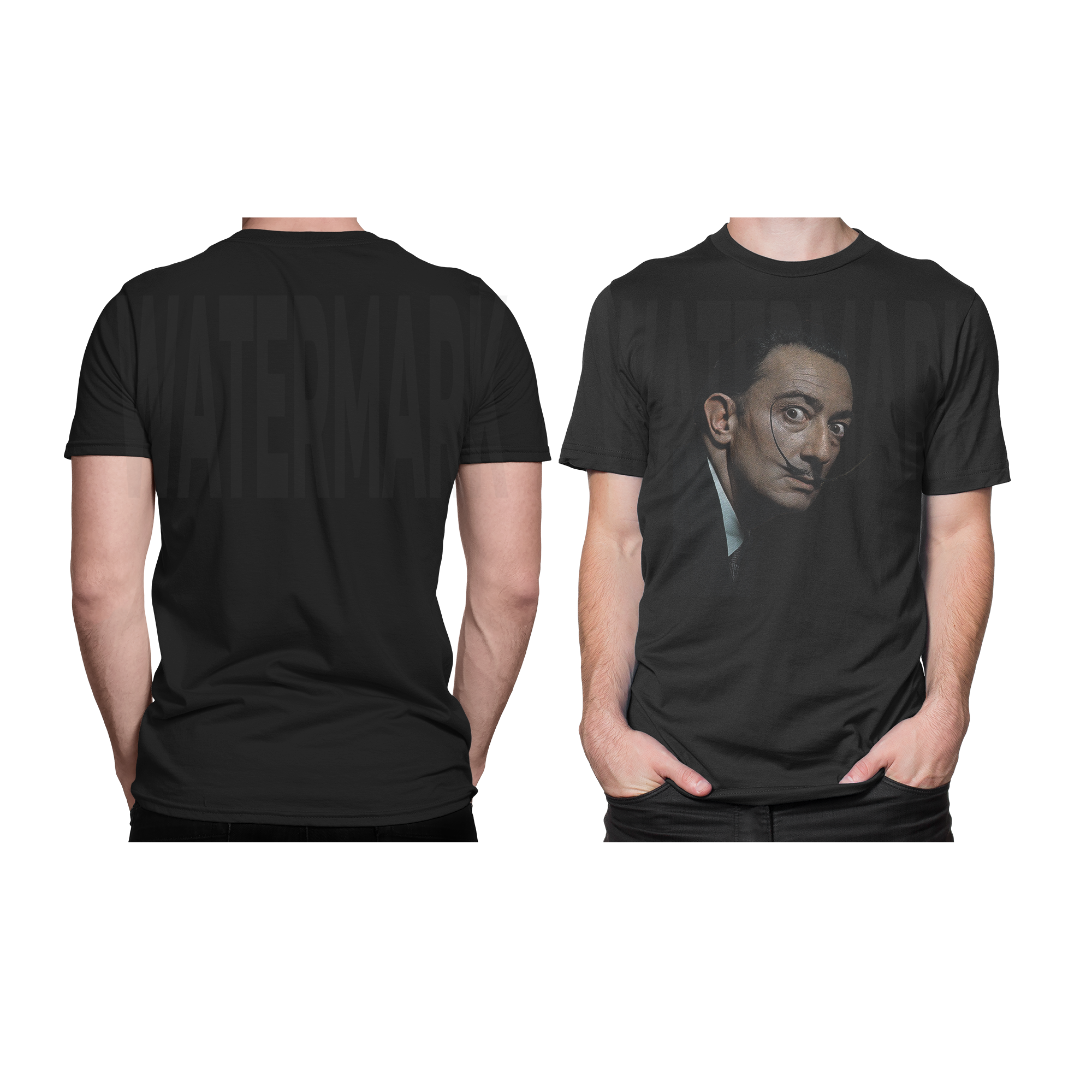 Salvador Dali _HALFTONE (Ready-to-Print Design)