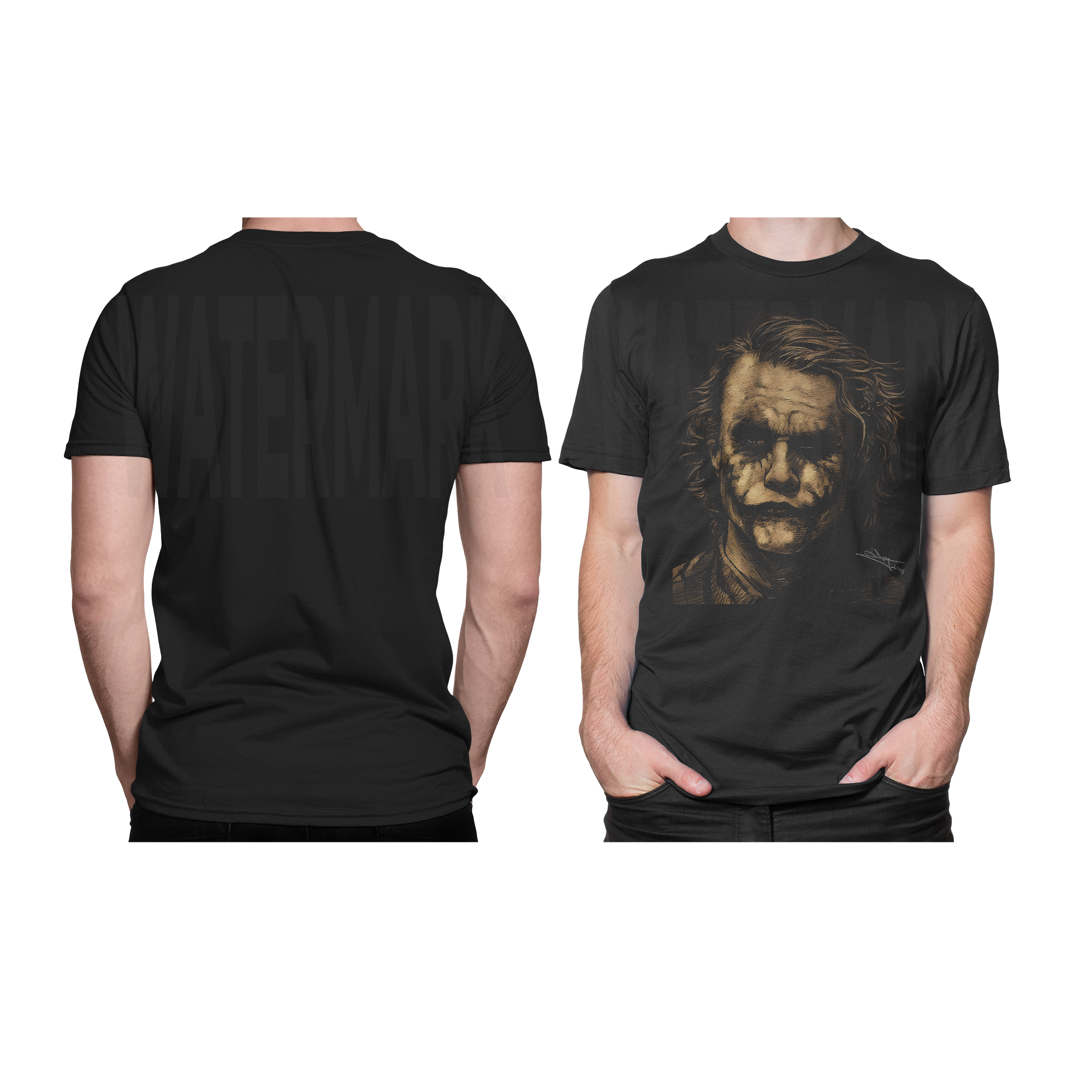 Joker Gold _HALFTONE (Ready-to-Print Design)