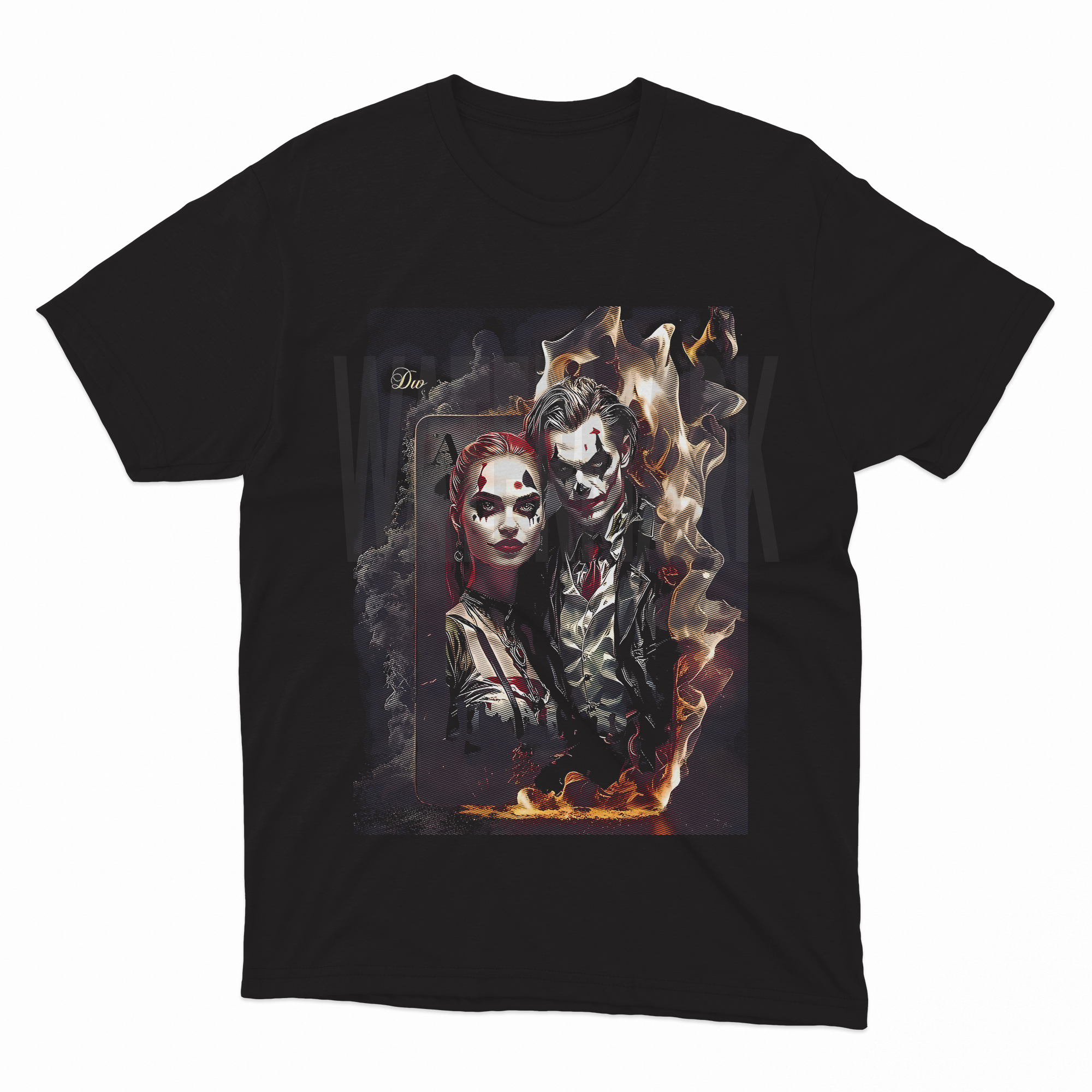 Joker With Lady _HALFTONE (Ready-to-Print Design)