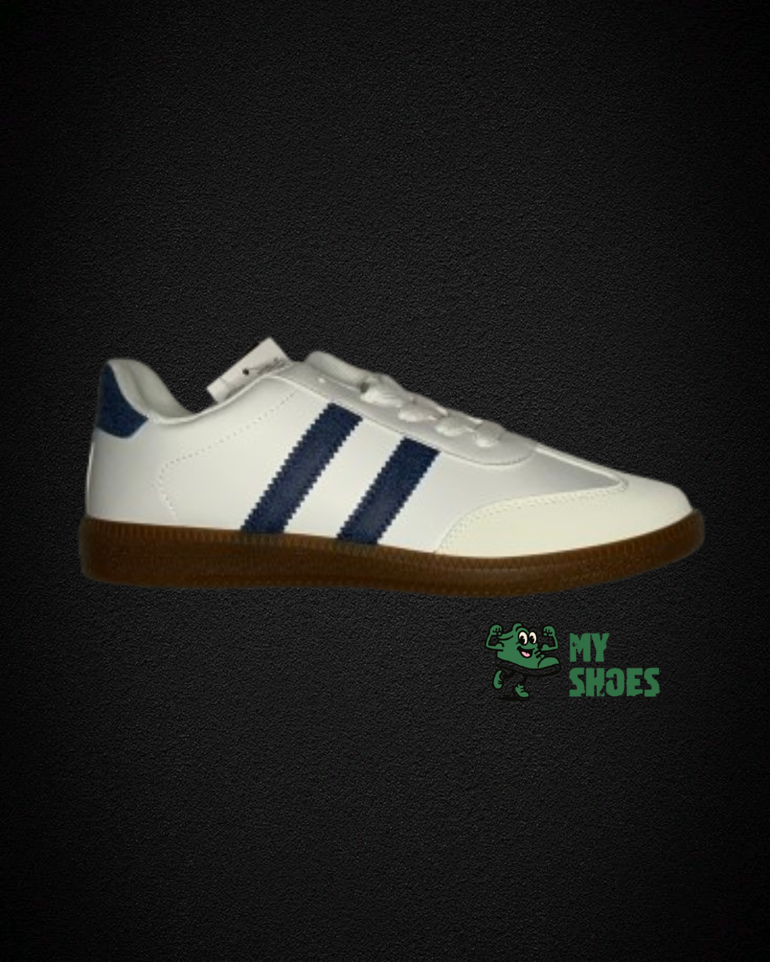 Zapatos blancos-azul básicos hombre
