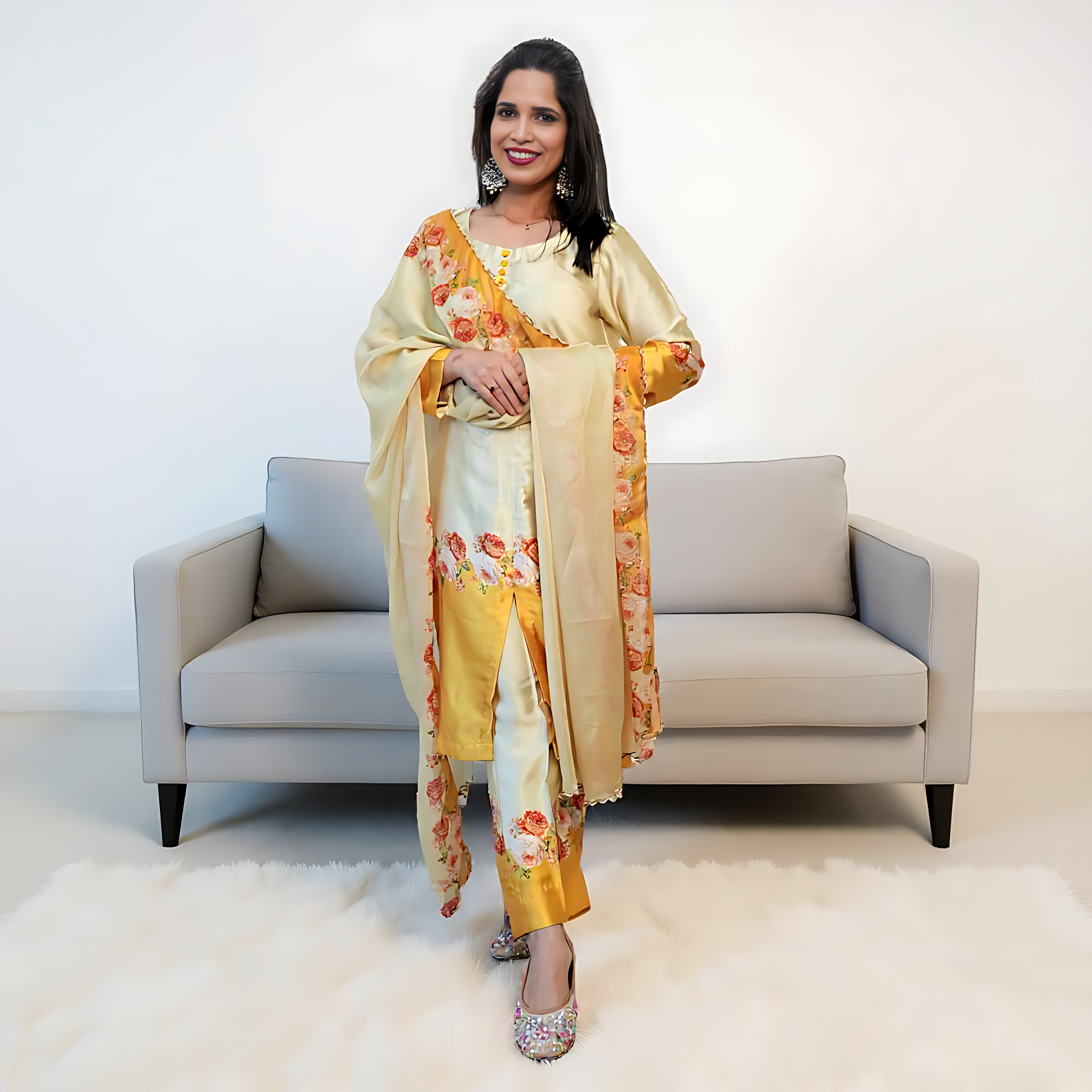 Chic in Silk – 3-Piece Silk Co-ord Set | Ready to Wear