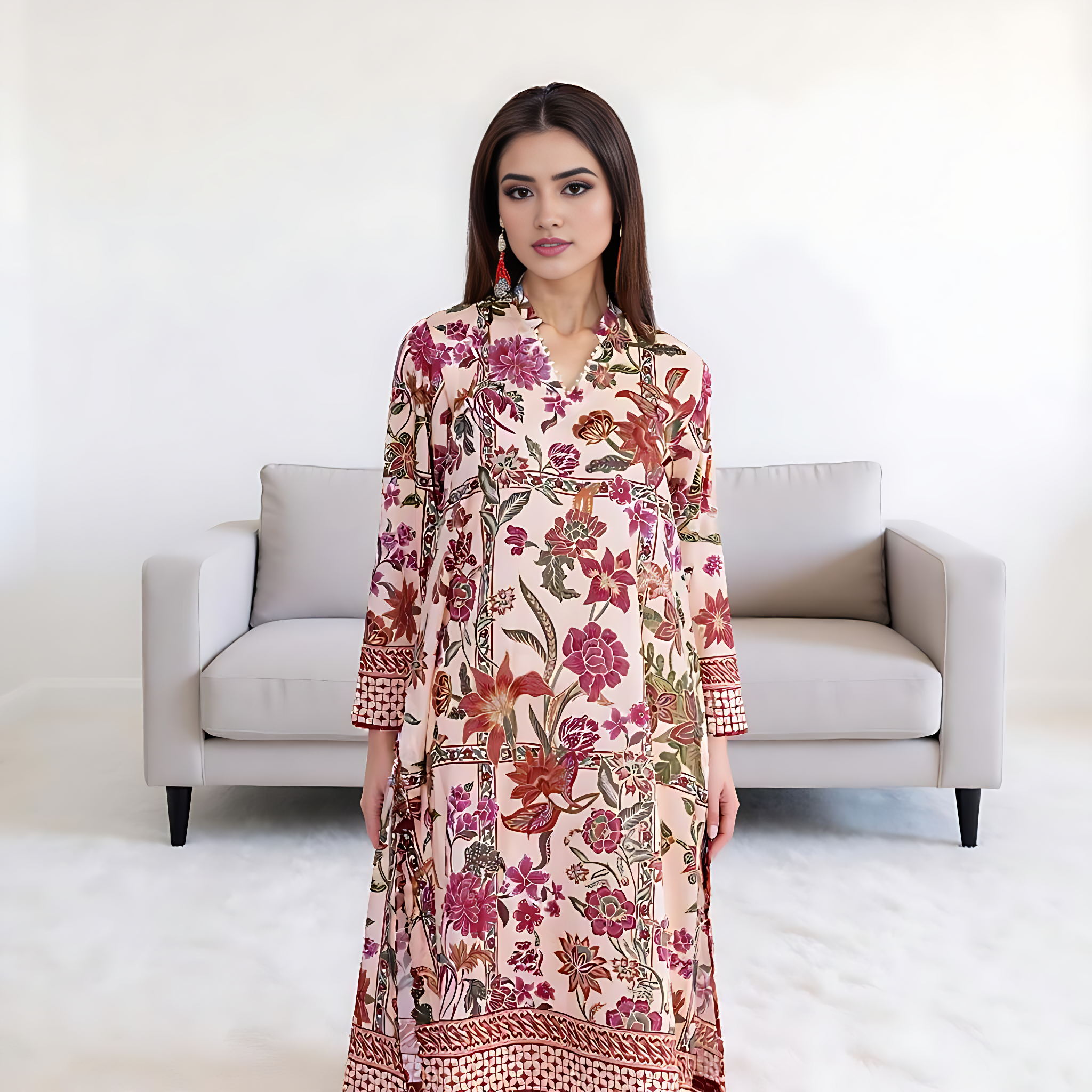 Bahar Bloom Set – Unstitched Printed Lawn 2-Piece