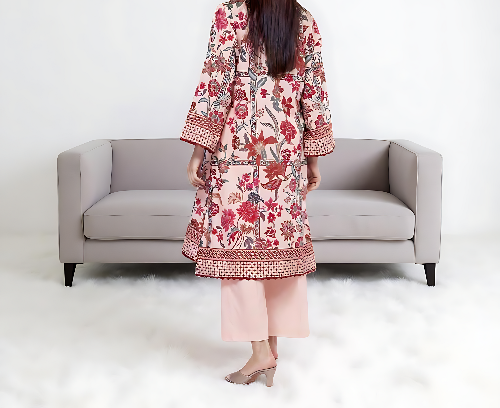 Bahar Bloom Set – Unstitched Printed Lawn 2-Piece