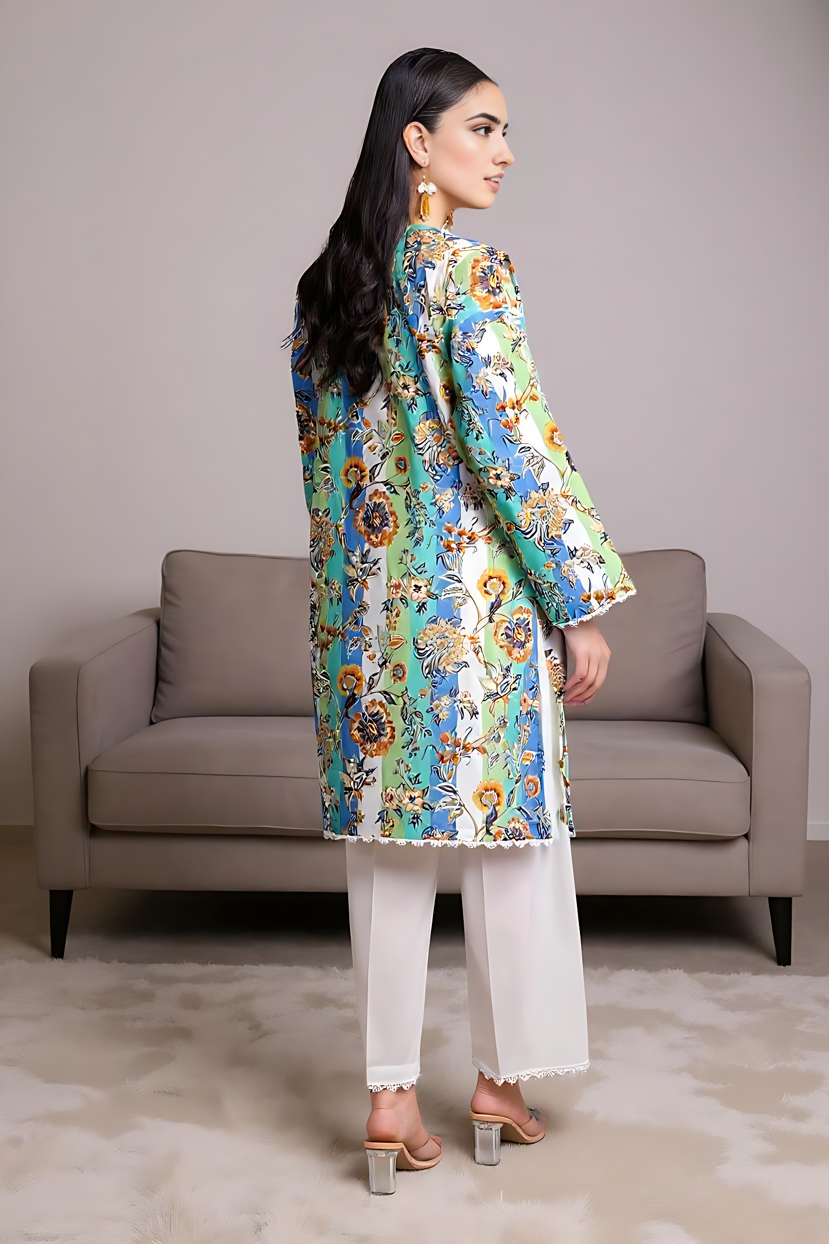 Desi Deco Drop – Unstitched Printed Lawn 3-Piece Suit