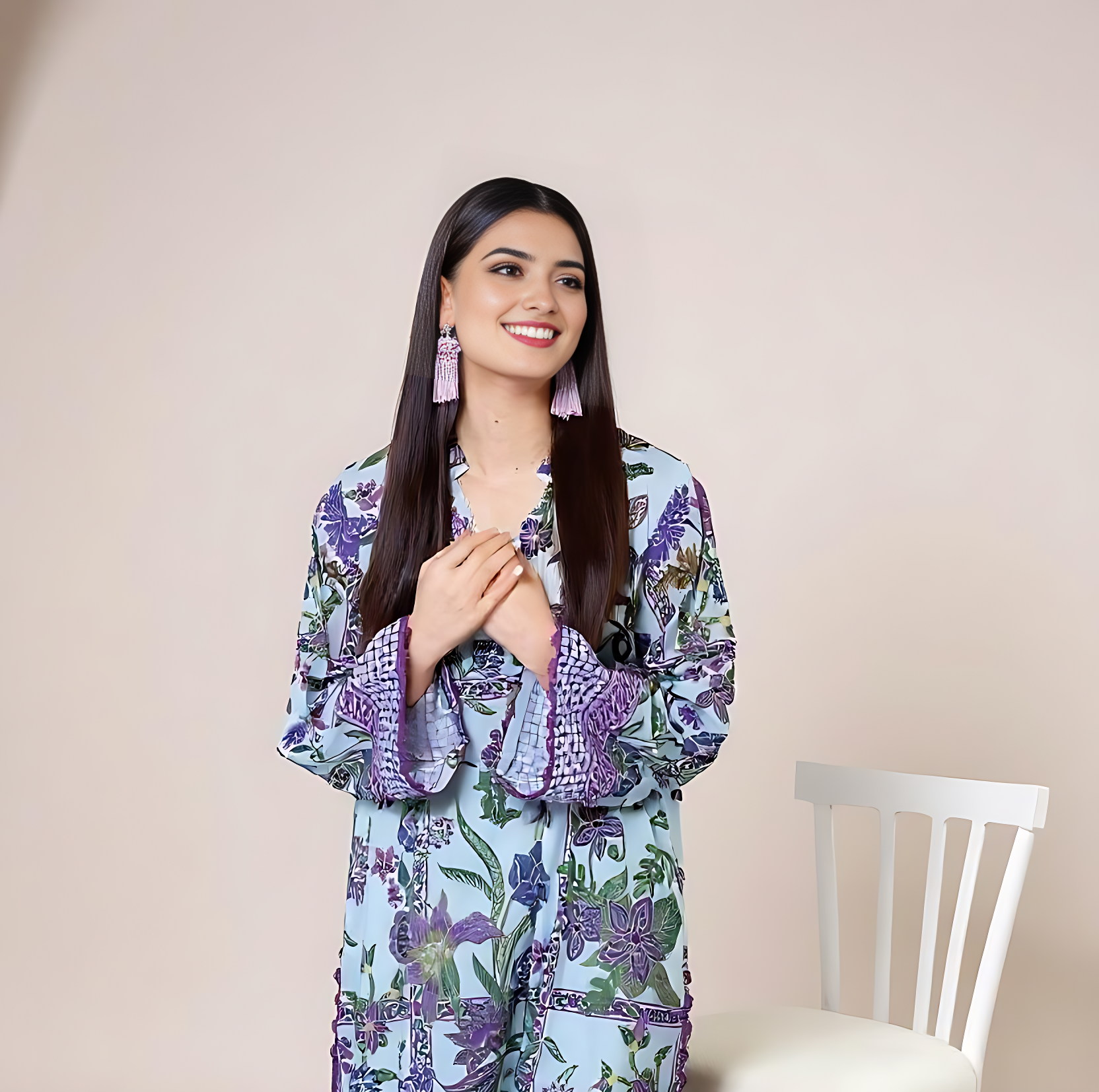 Sundar Soil – Unstitched Printed Lawn 2-Piece