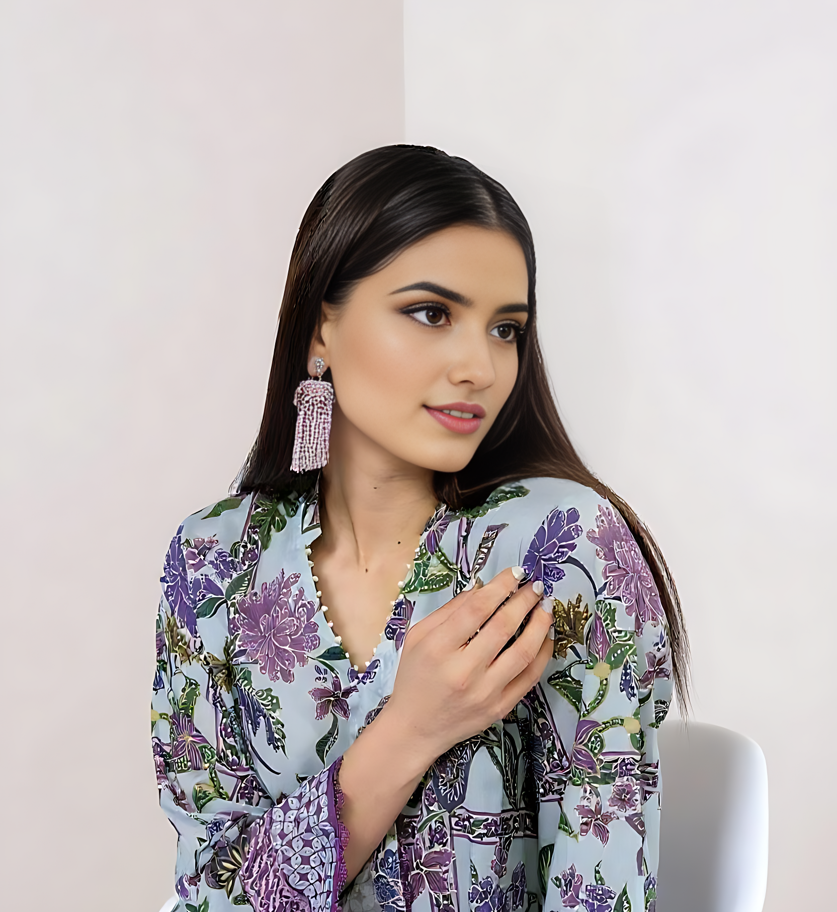 Sundar Soil – Unstitched Printed Lawn 2-Piece