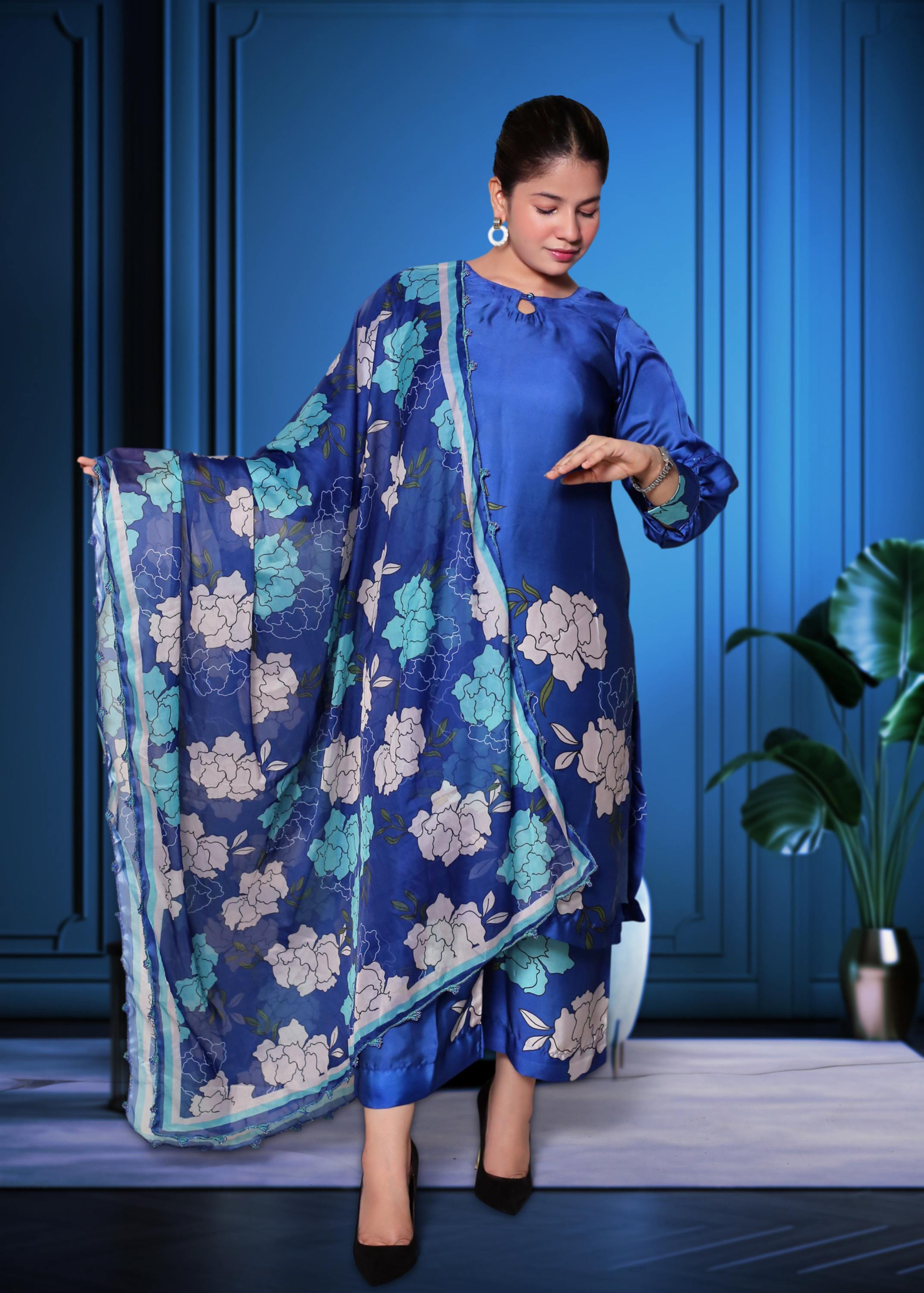 Silk Kurta Pant Dupatta Set – Timeless Elegance in Every Thread