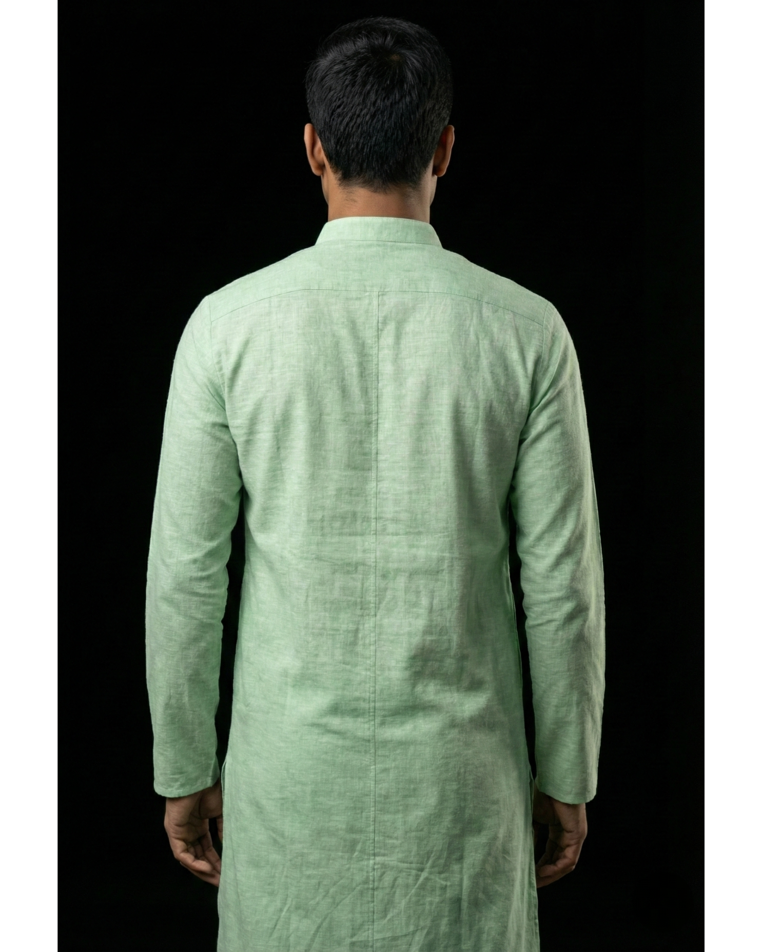 Mint Breeze – Pure Hand-Woven Khadi Unstitched Suit