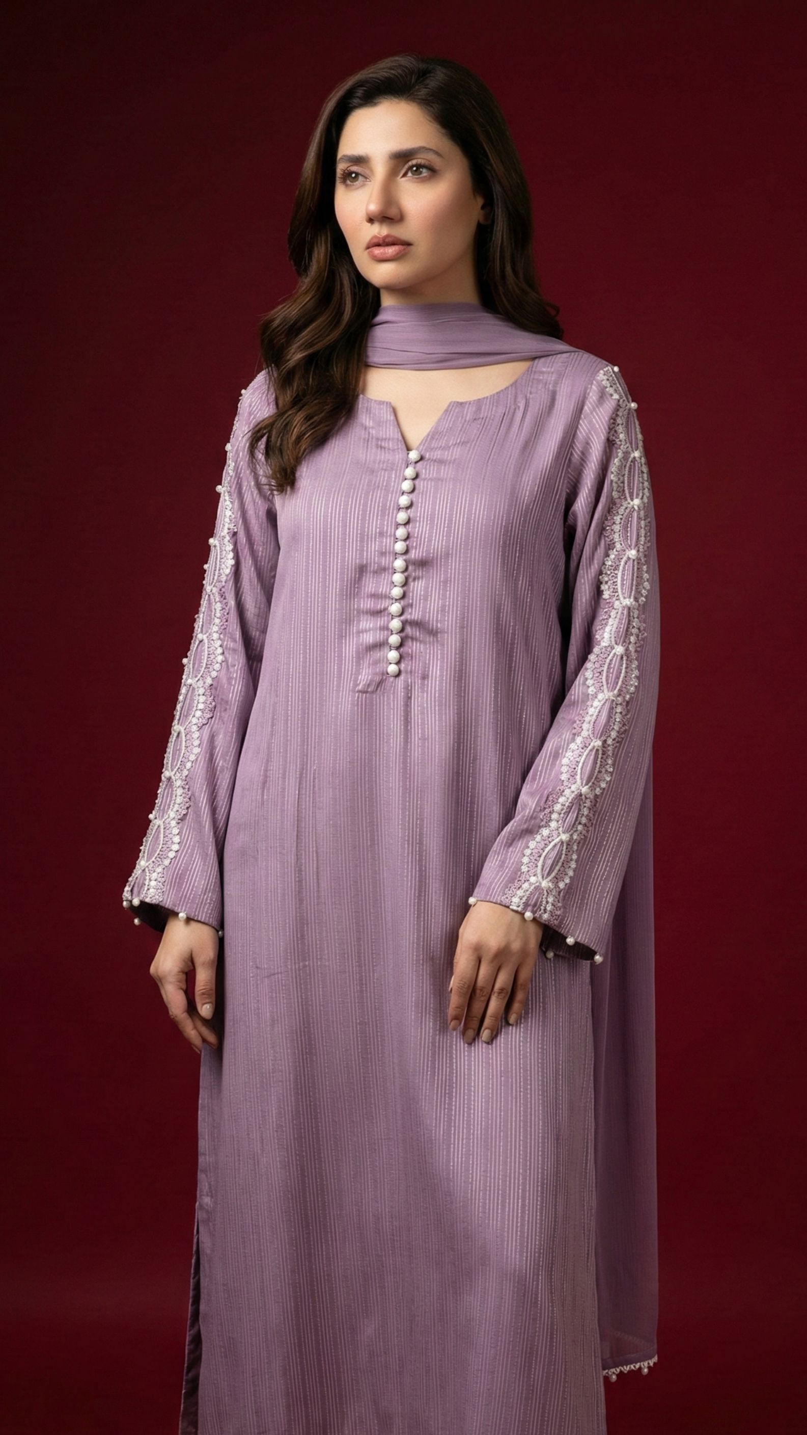 Zehra – Lavender Armani Silk Ensemble