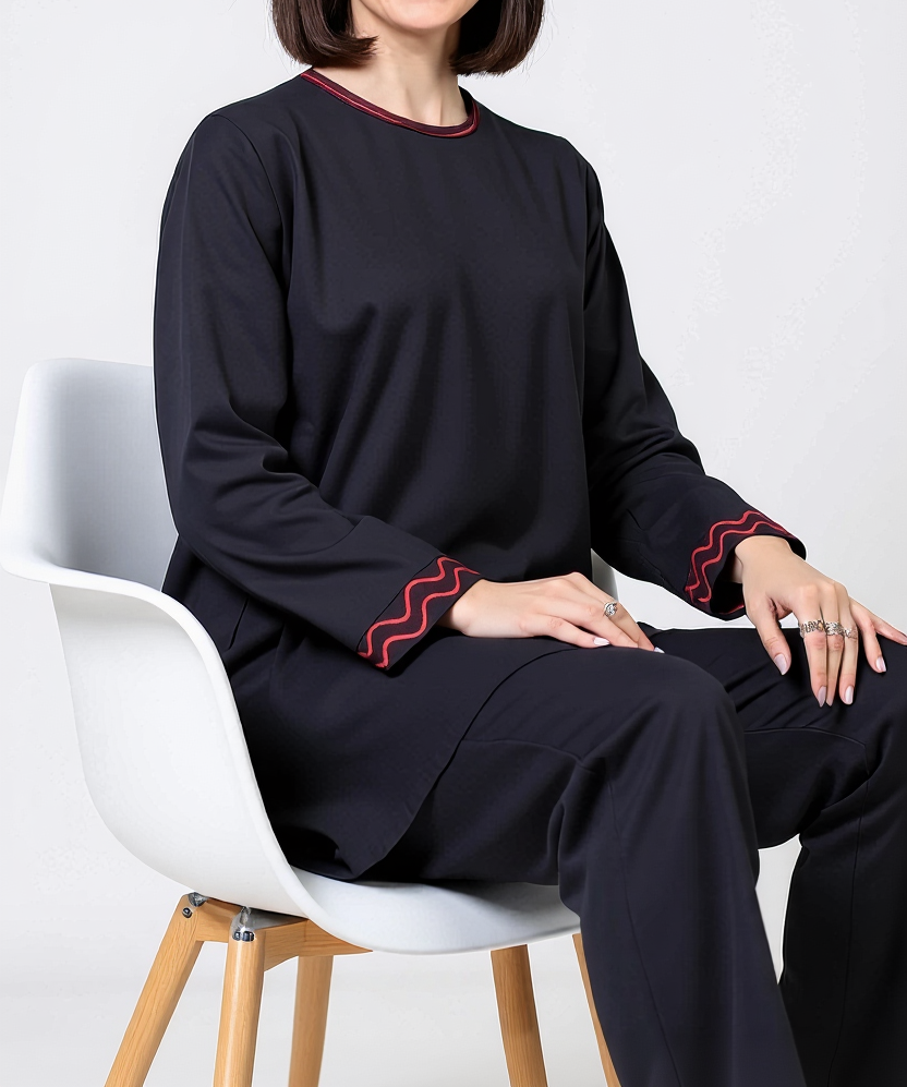 Timeless Charm in Ebony Threads