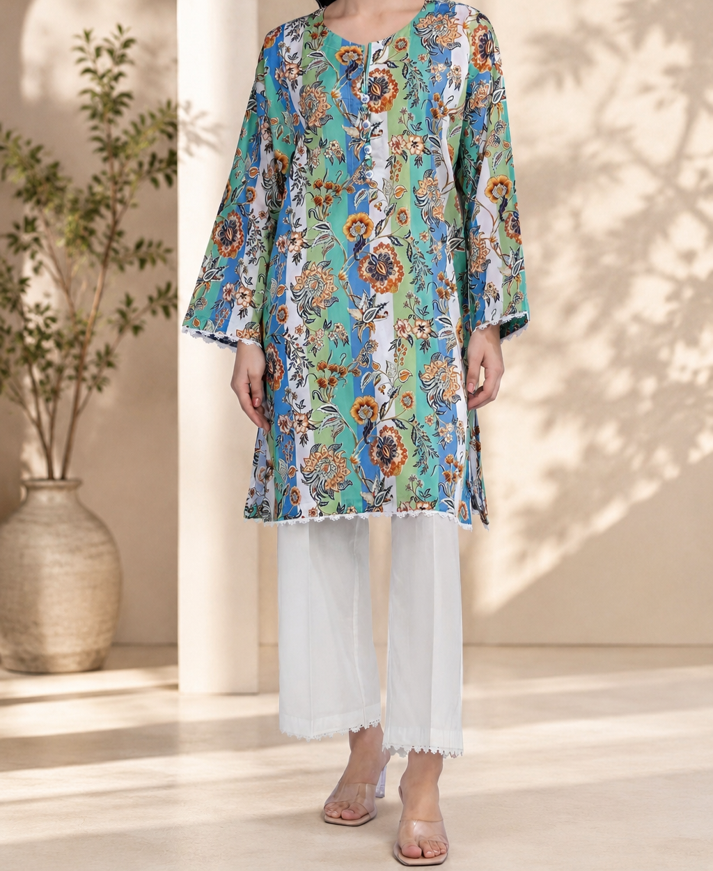 Desi Deco Drop – Unstitched Printed Lawn 3-Piece Suit