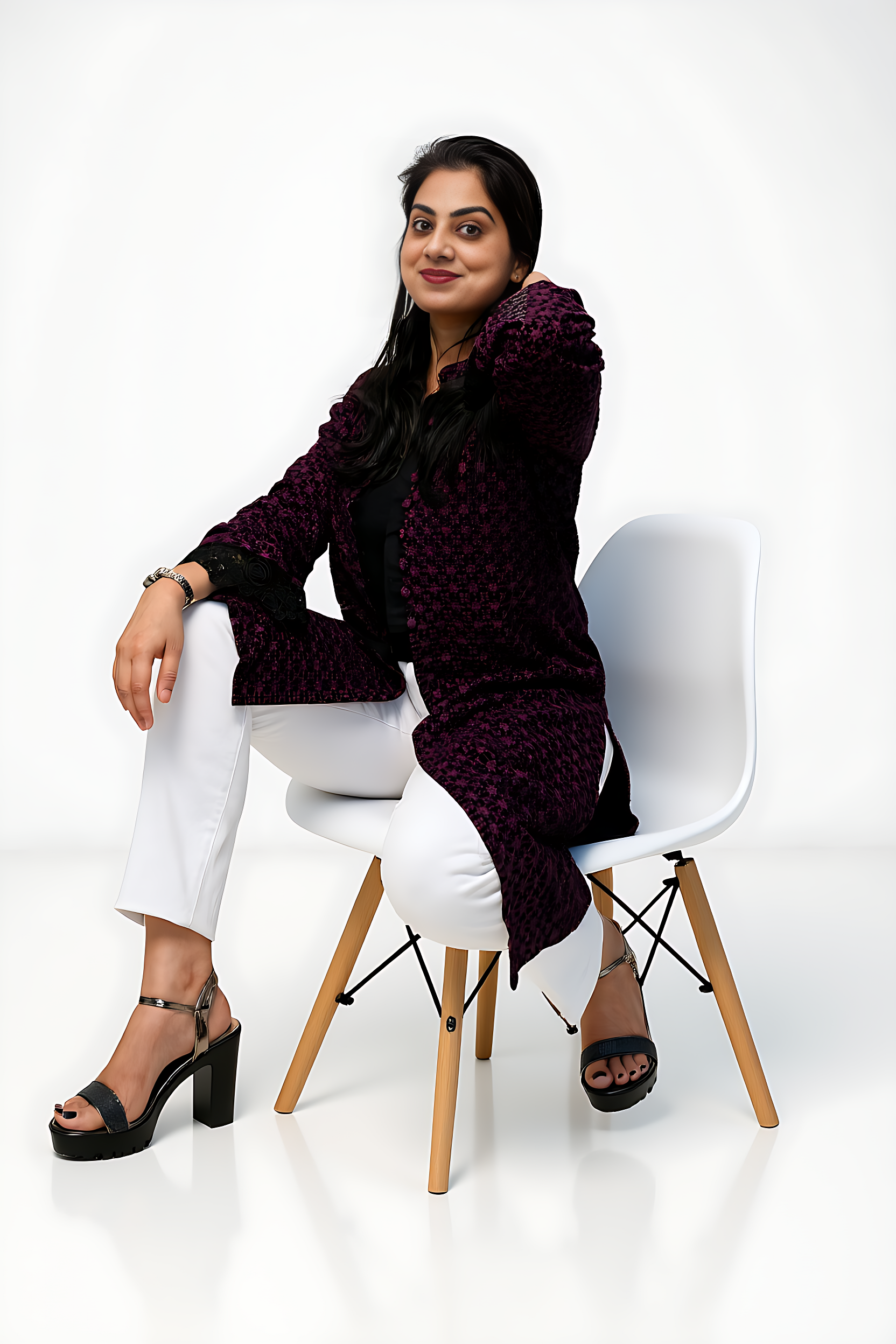 Pure Egyptian Cotton Embroidered Shrug