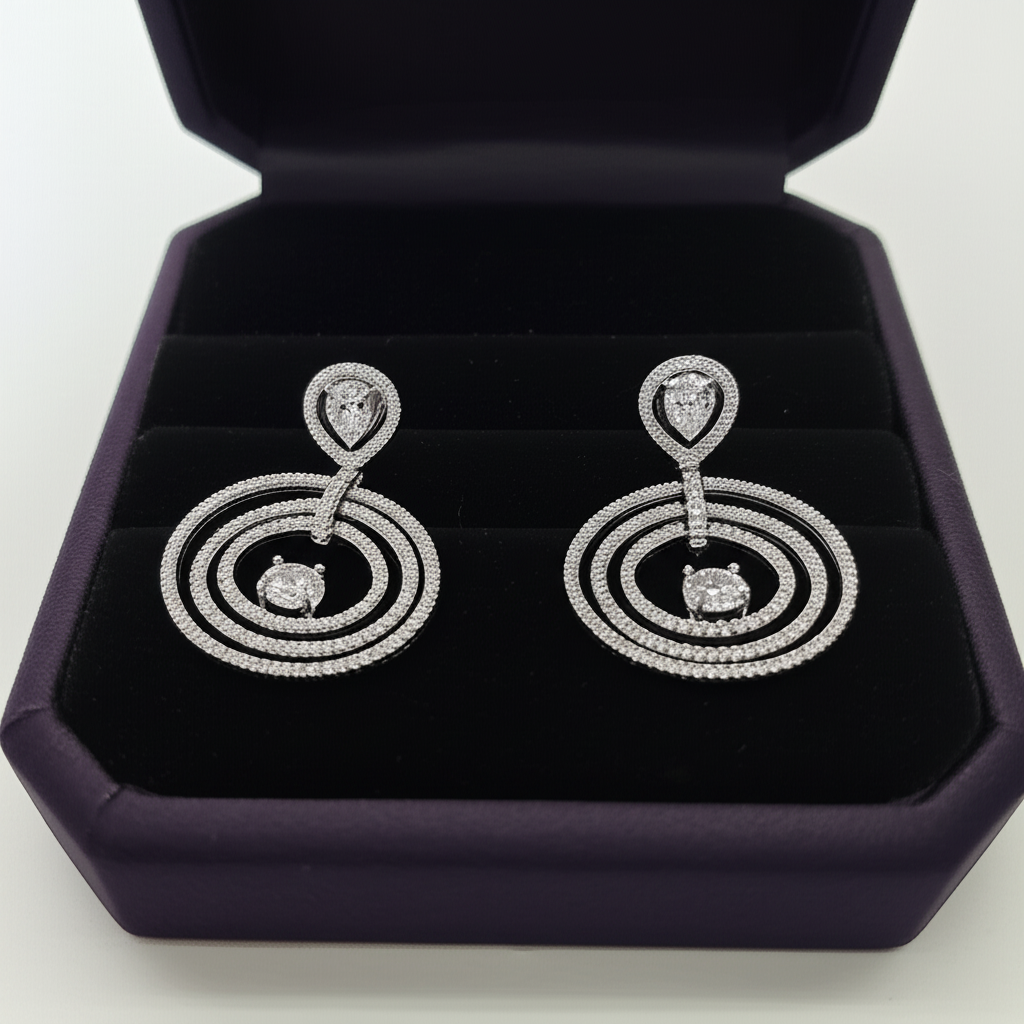 Pure American Diamond Earrings