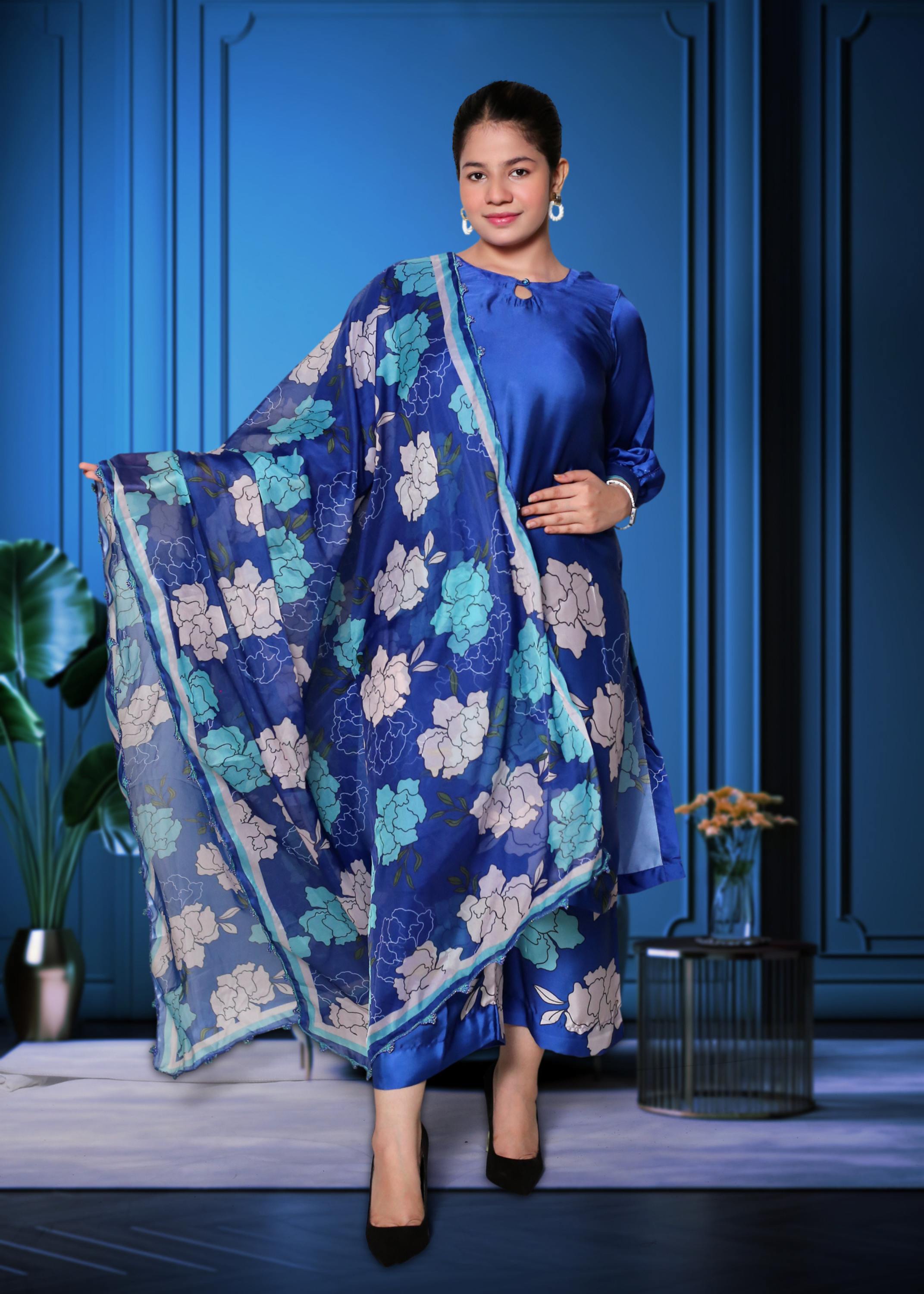 Silk Kurta Pant Dupatta Set – Timeless Elegance in Every Thread