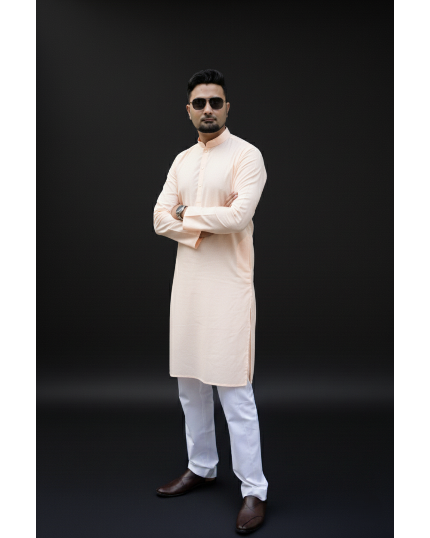 Classic Beige – Pure Hand-Woven Khadi Unstitched Suit