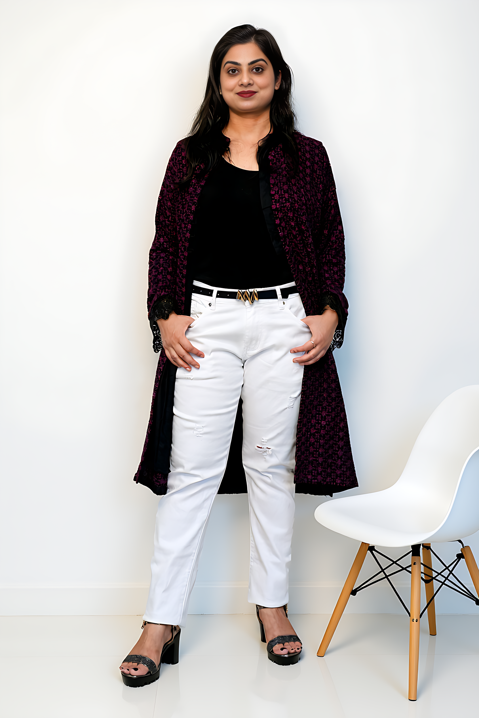 Pure Egyptian Cotton Embroidered Shrug