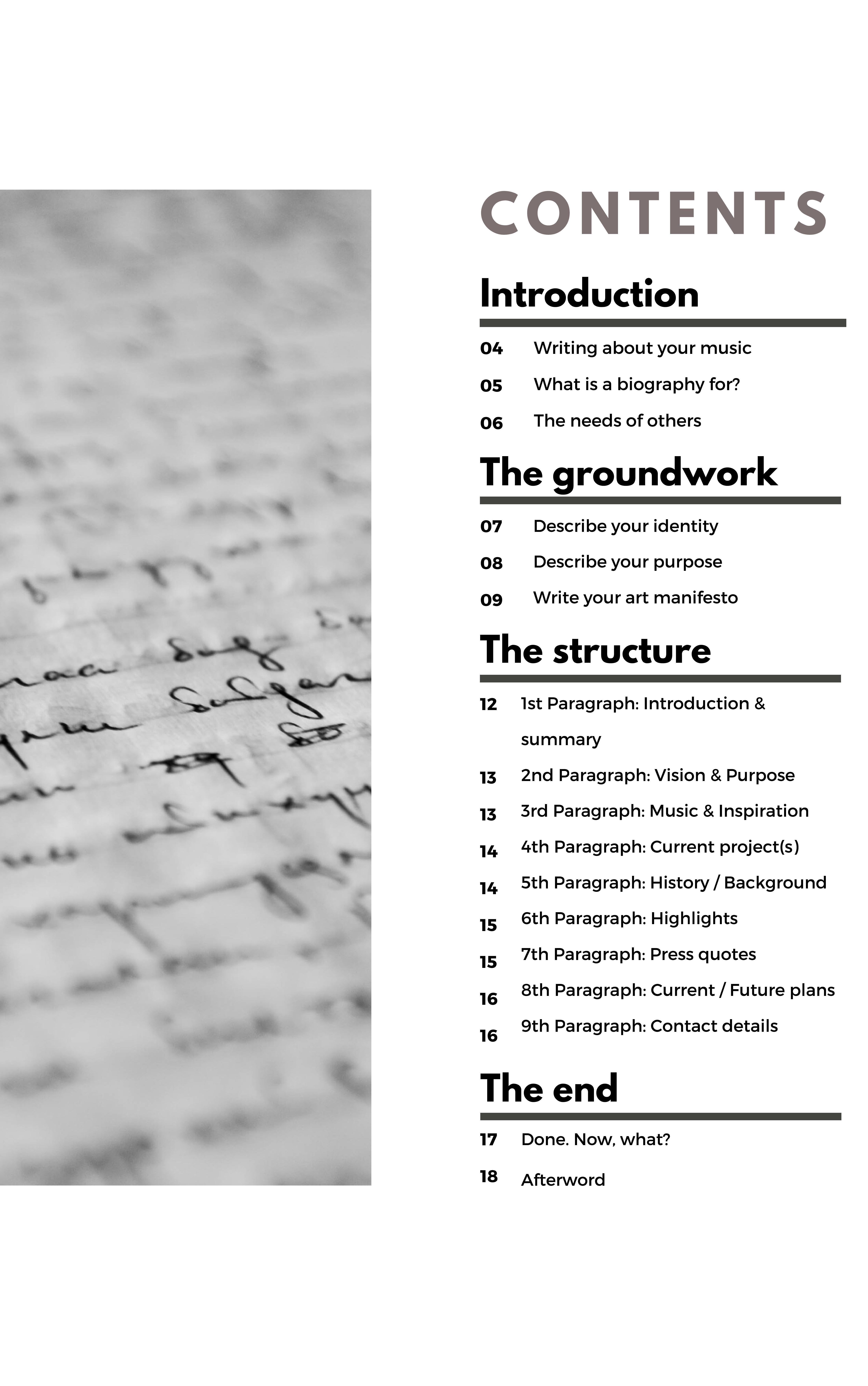 Write Your Biography