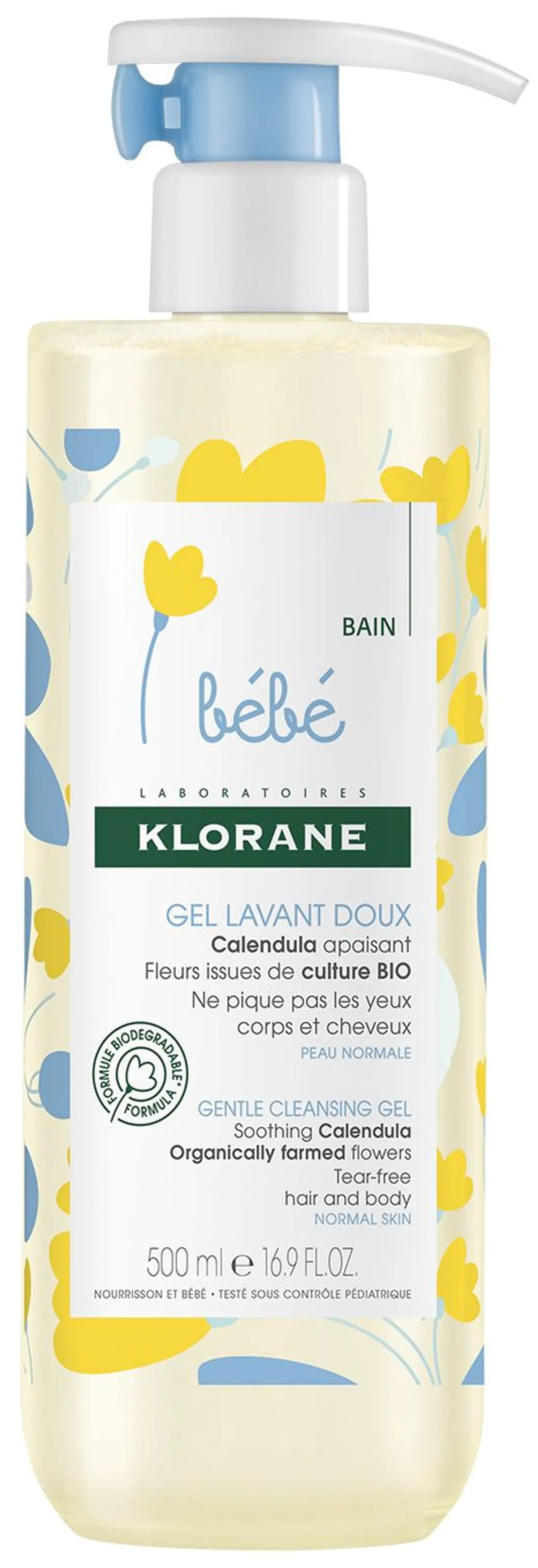 Gel Lavant Doux Bébé Klorane