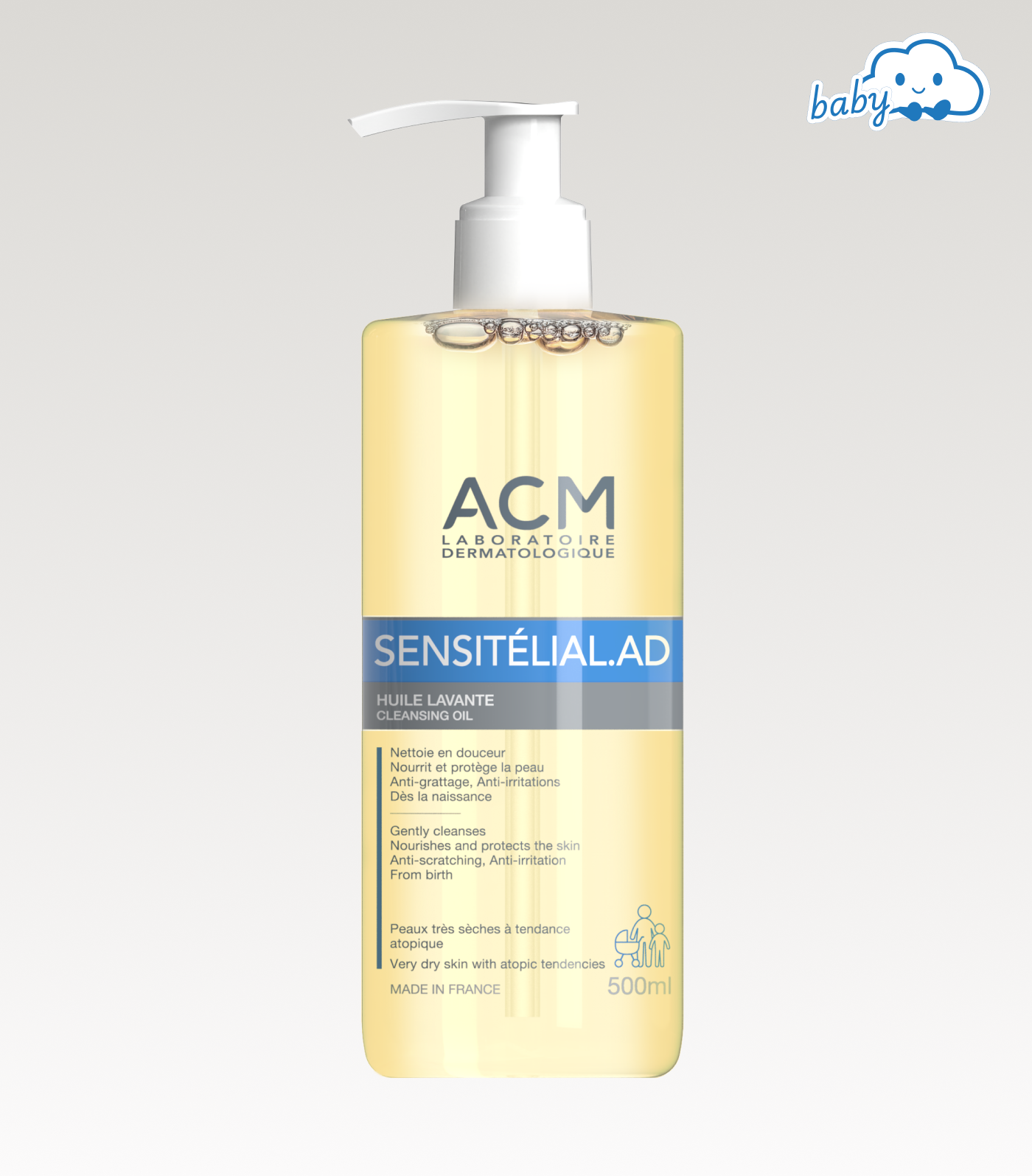 Huile lavante ACM Sensitélial.AD