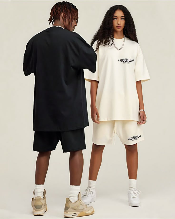 Unisex Oversized T-Shirt and Shorts Set