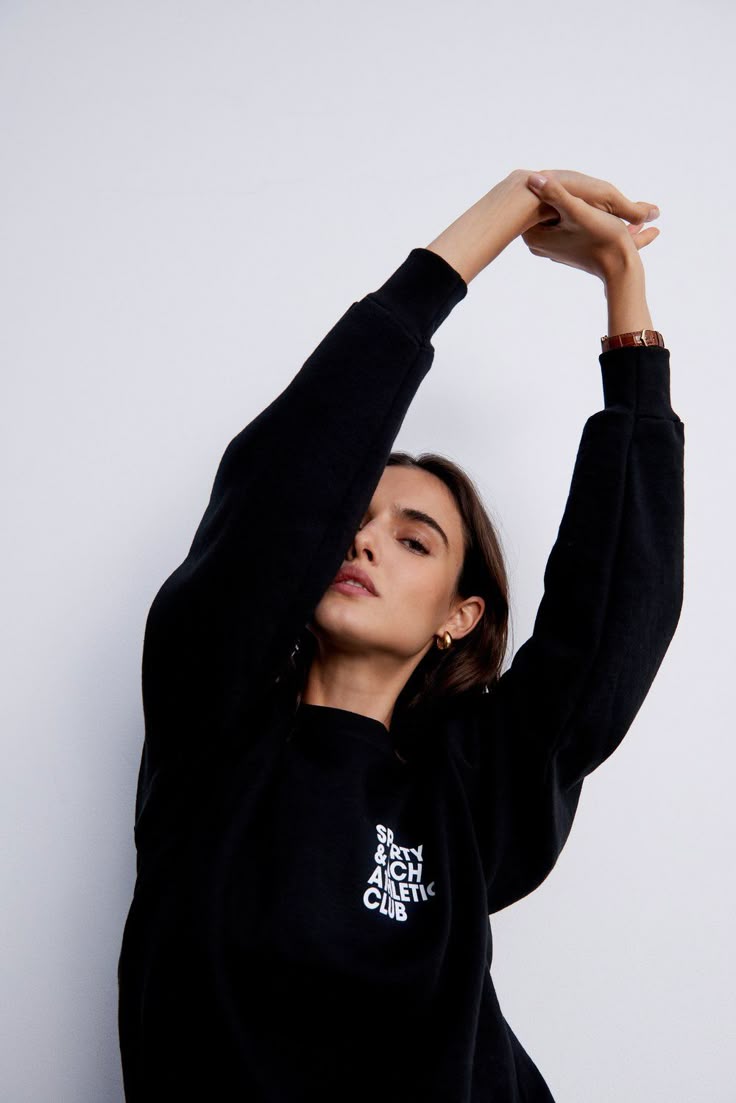 Black Athletic Sweatshirt
